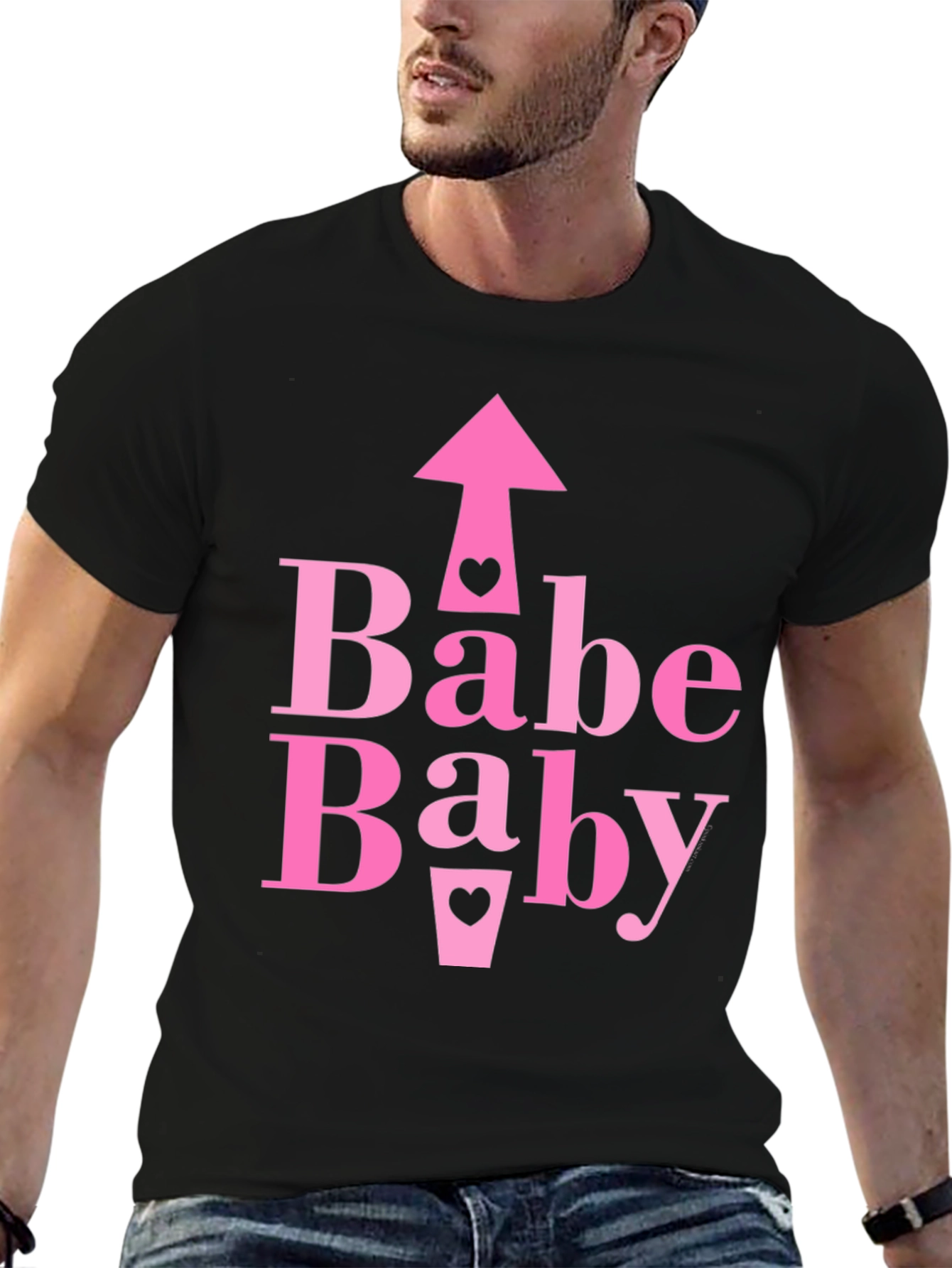 Babe Baby Pink Graphic Tee