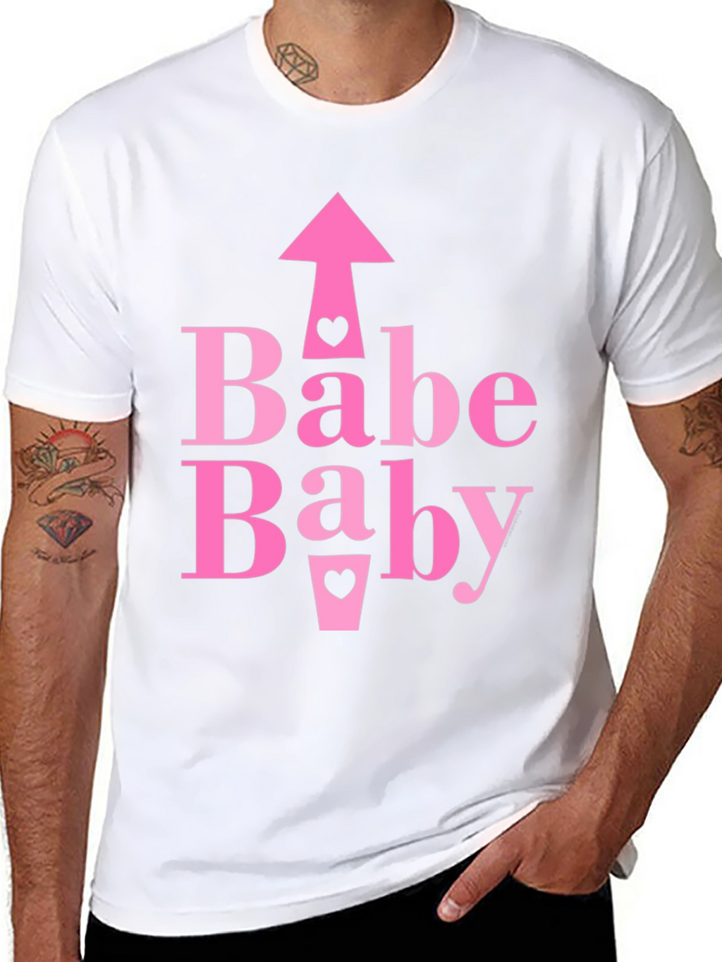 Babe Baby Pink Graphic Tee