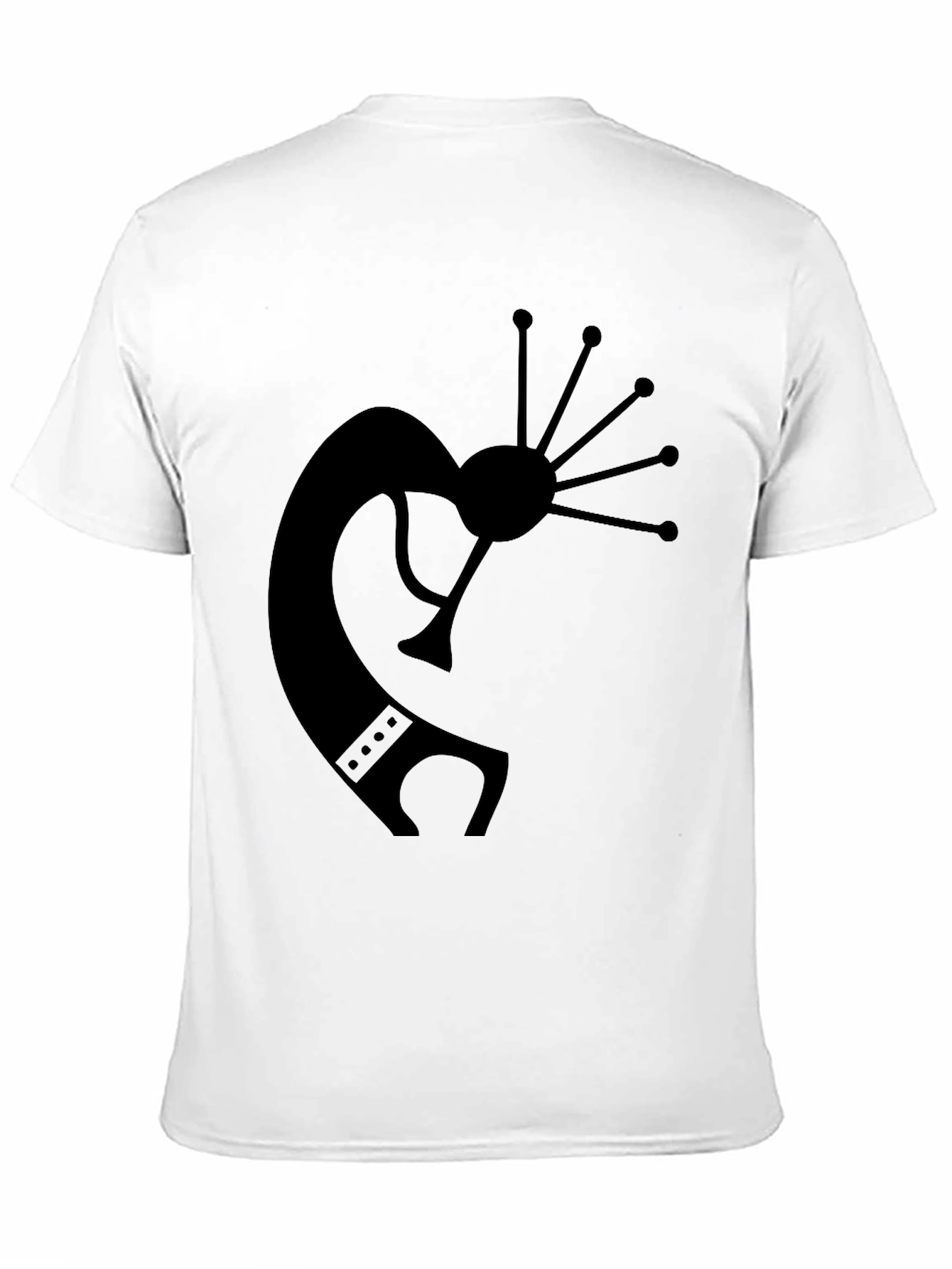 Kokopelli Graphic Tee - Black Cotton T-Shirt