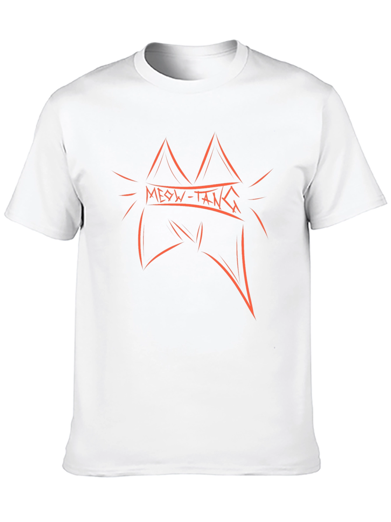 Meow-Tang Graphic Tee - Soft Black Cotton T-Shirt