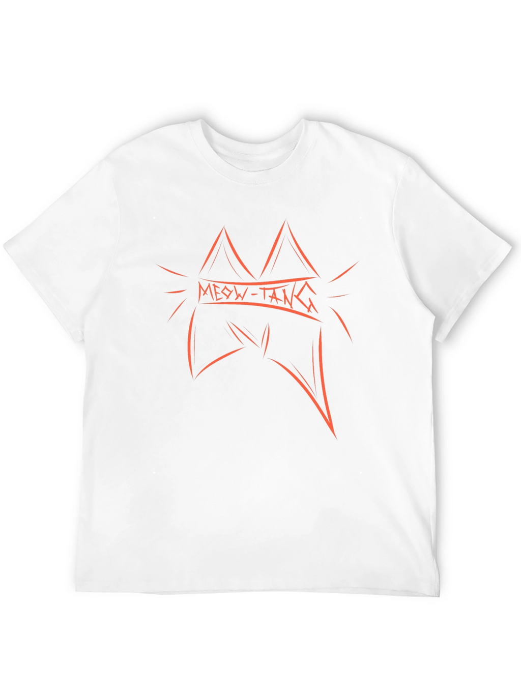 Meow-Tang Graphic Tee - Soft Black Cotton T-Shirt