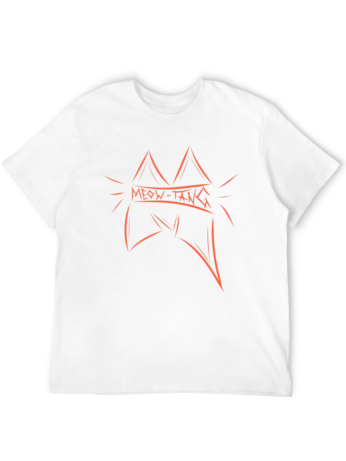 Meow-Tang Graphic Tee - Soft Black Cotton T-Shirt