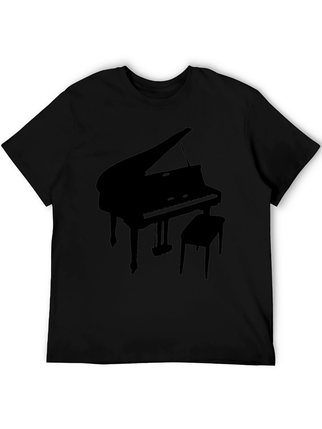 Piano Graphic Tee - Black Grand Piano Shirt