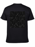 Black Leaf Pattern Tee