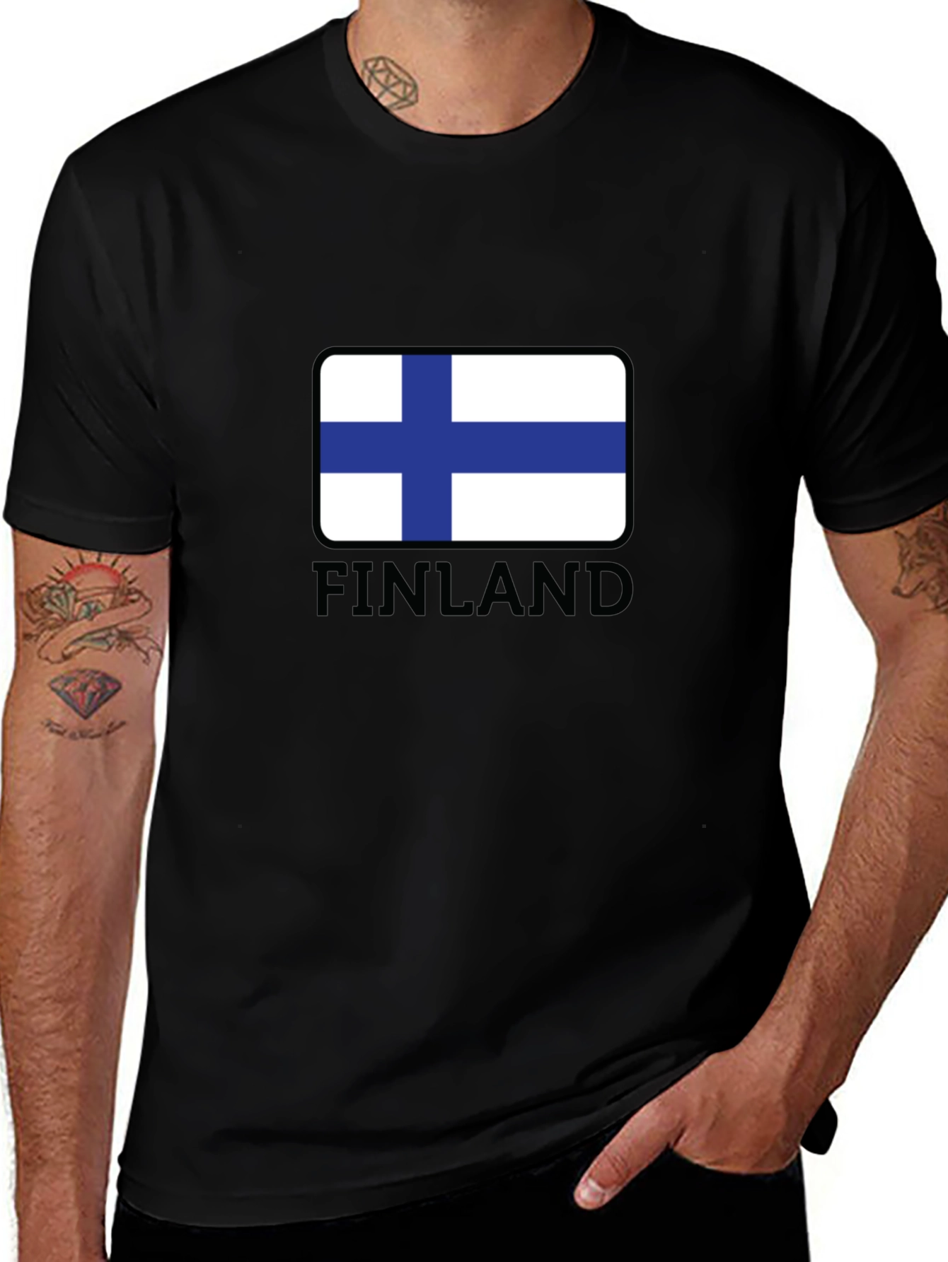 Finland Flag T-Shirt - Patriotic Finnish Pride Tee