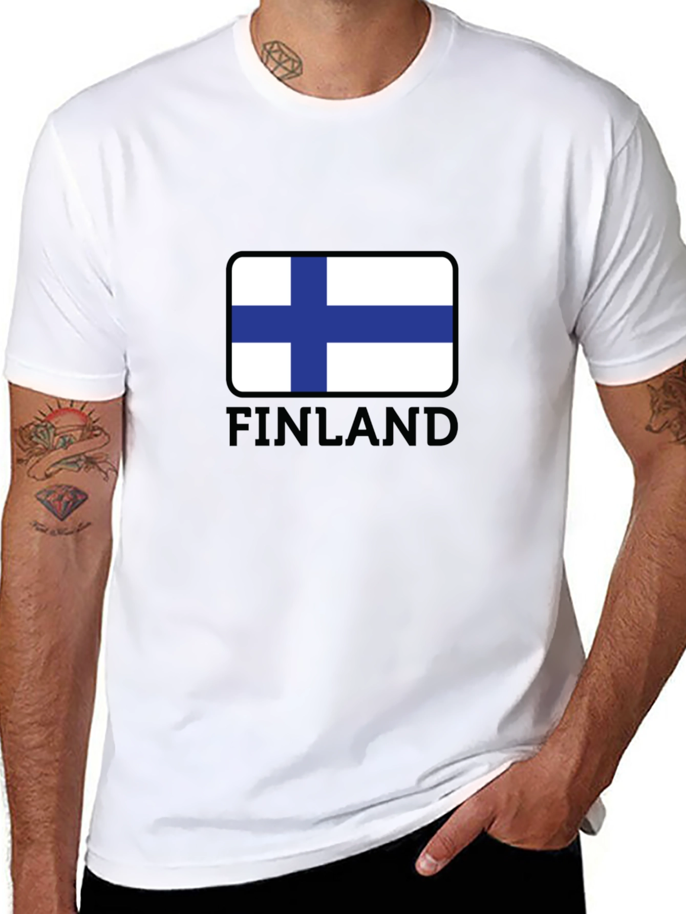 Finland Flag T-Shirt - Patriotic Finnish Pride Tee