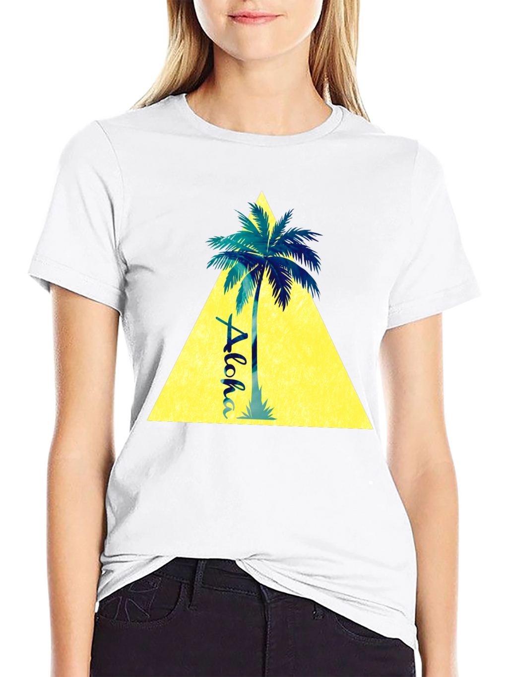 Aloha Palm Tree Graphic Tee