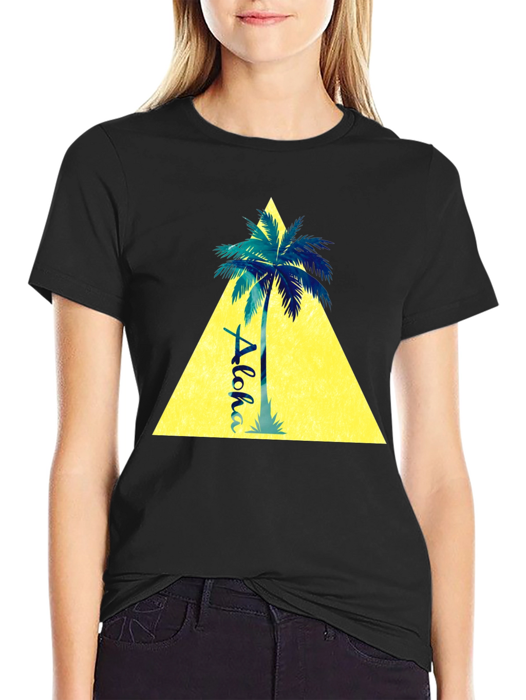 Aloha Palm Tree Graphic Tee