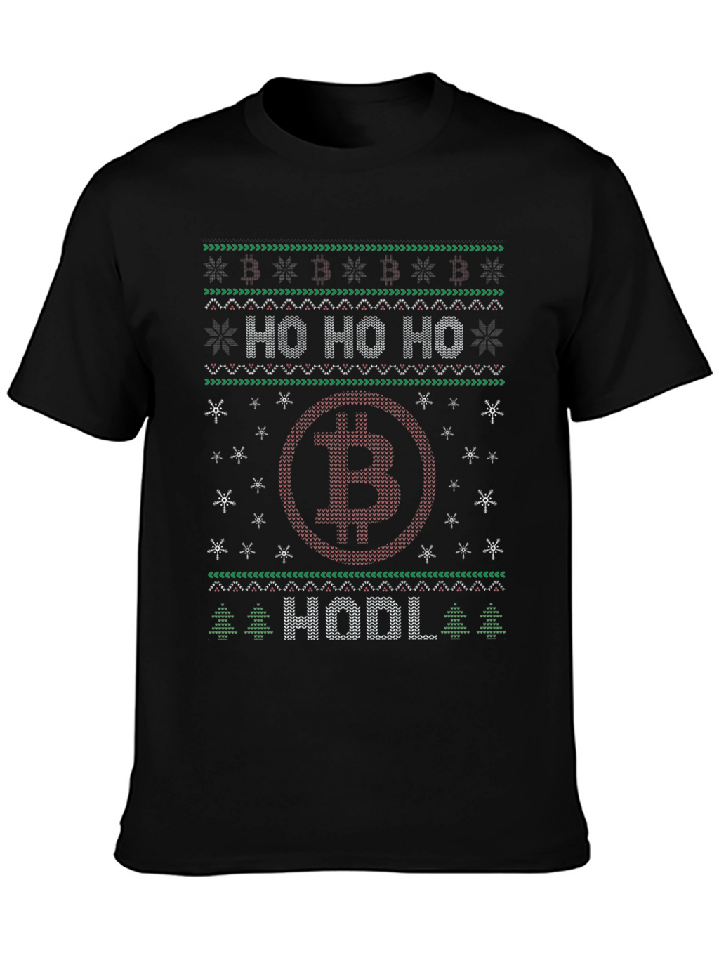 Bitcoin HODL Christmas Ugly Sweater T-Shirt