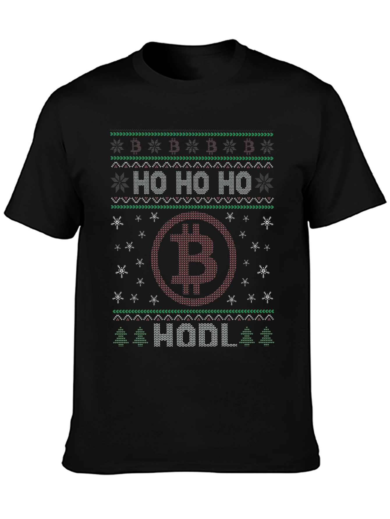 Bitcoin HODL Christmas Ugly Sweater T-Shirt