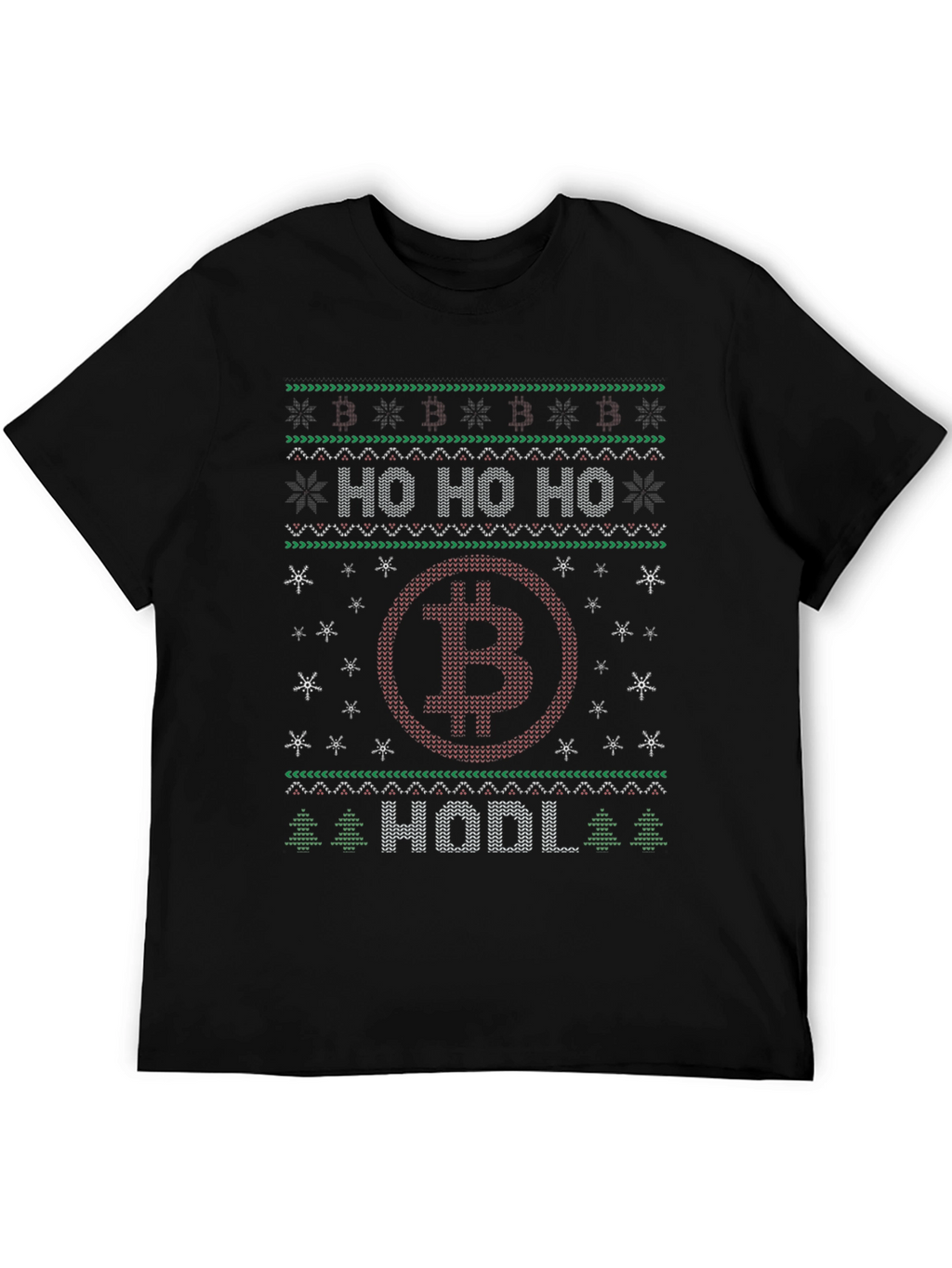 Bitcoin HODL Christmas Ugly Sweater T-Shirt