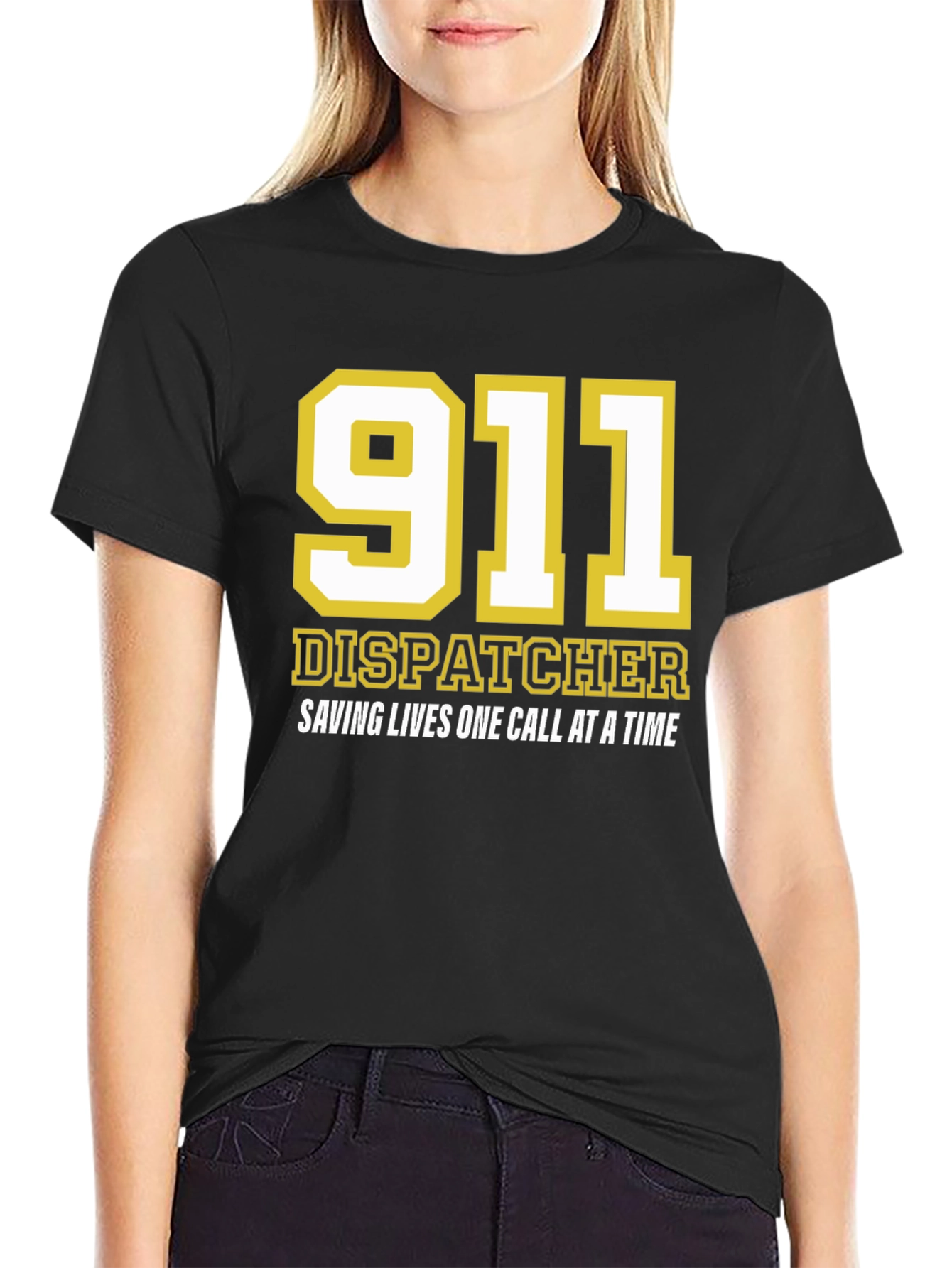 911 Dispatcher T-Shirt - Saving Lives One Call At A Time