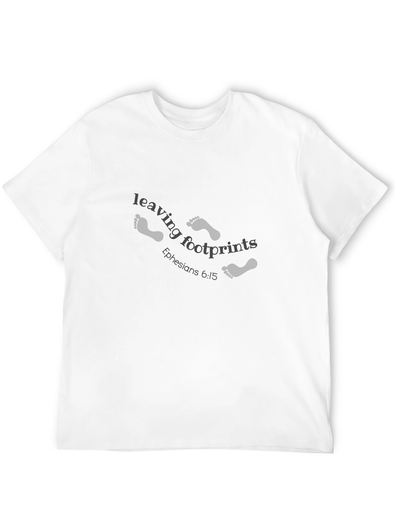 Leaving Footprints Christian Black T-Shirt