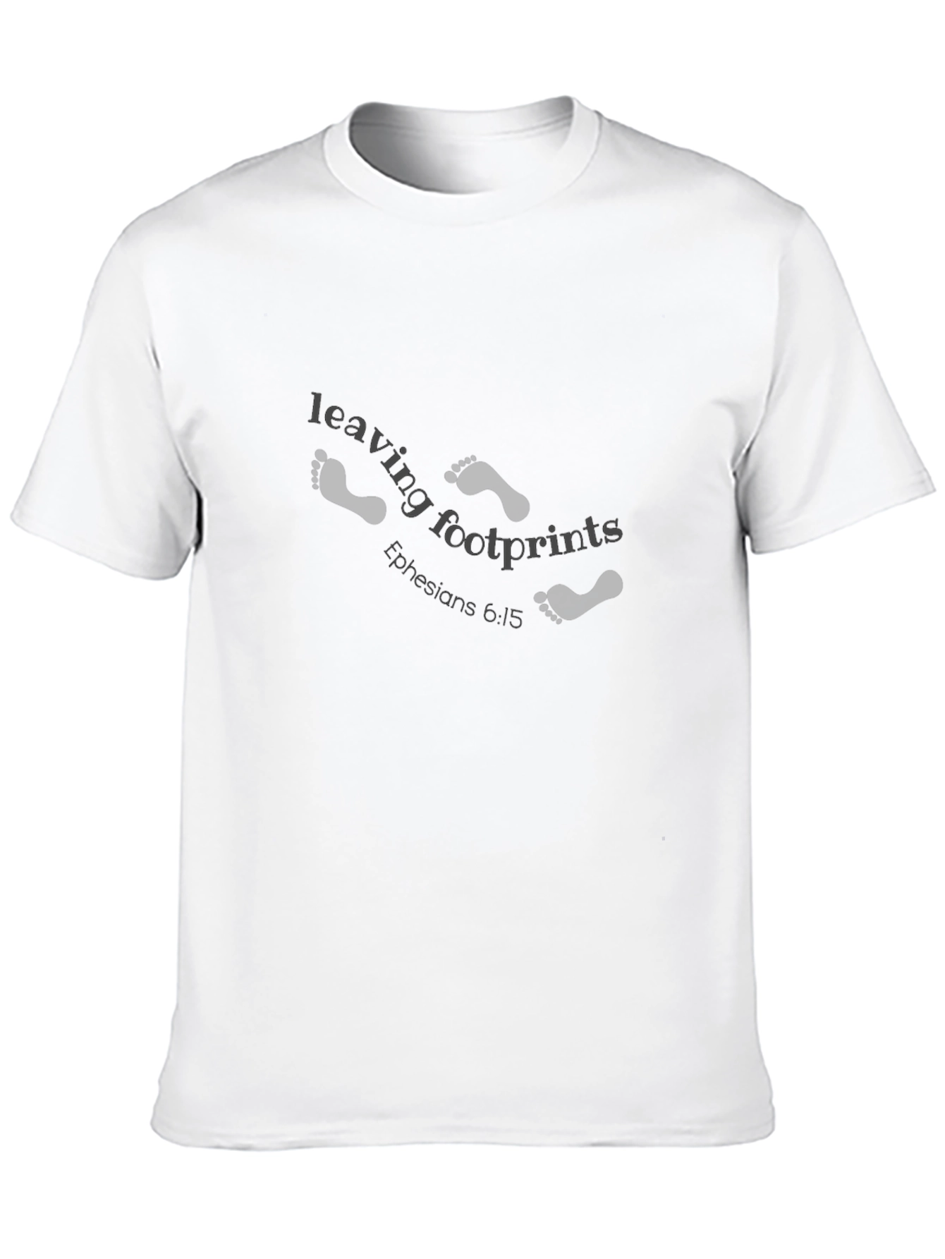 Leaving Footprints Christian Black T-Shirt
