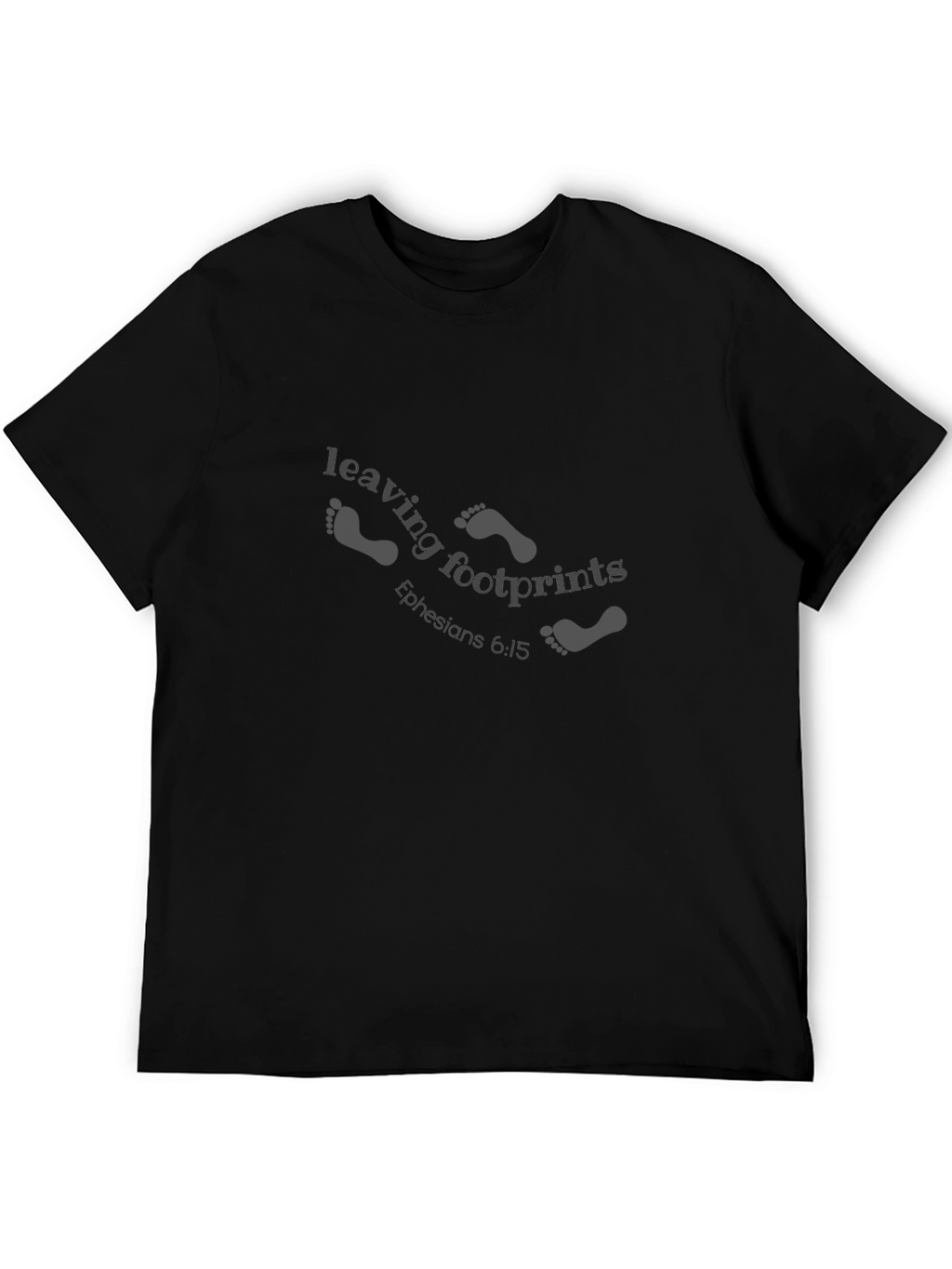 Leaving Footprints Christian Black T-Shirt