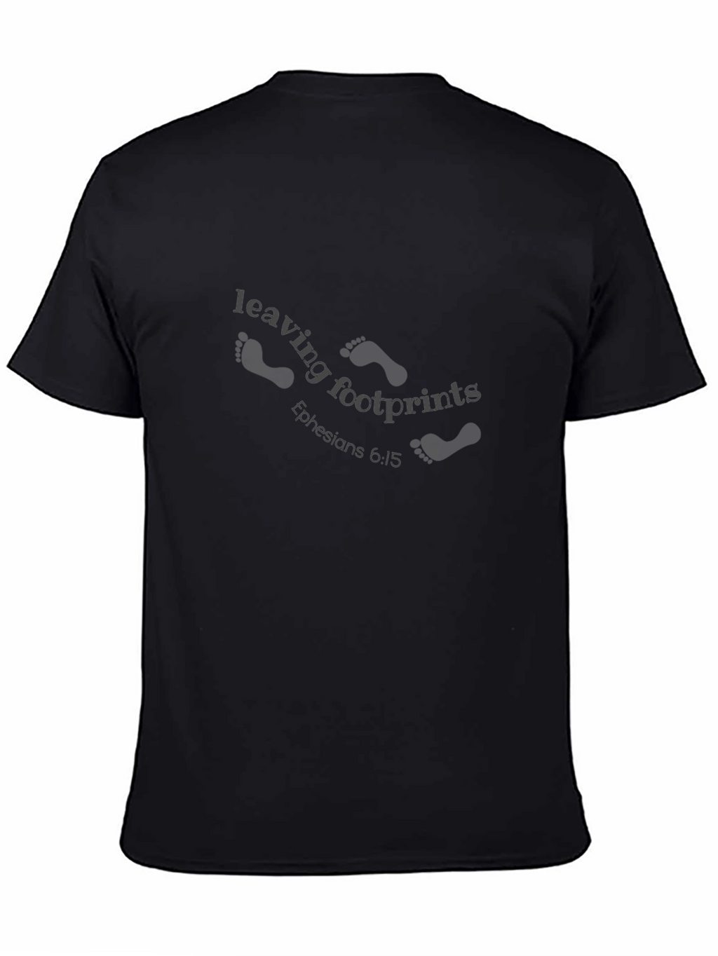 Leaving Footprints Christian Black T-Shirt