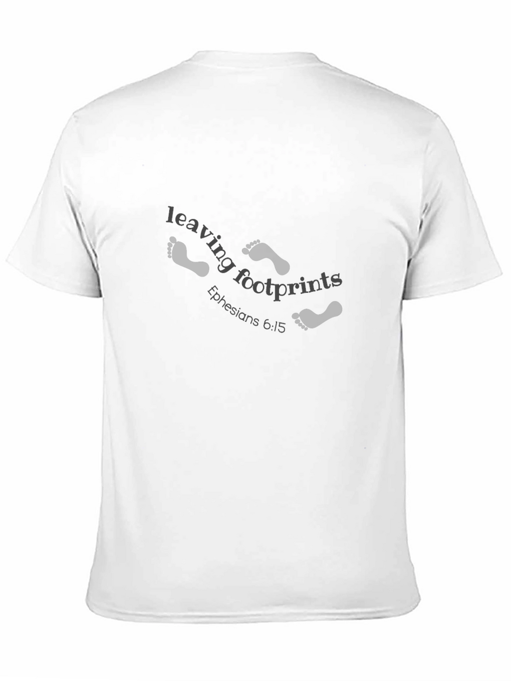 Leaving Footprints Christian Black T-Shirt