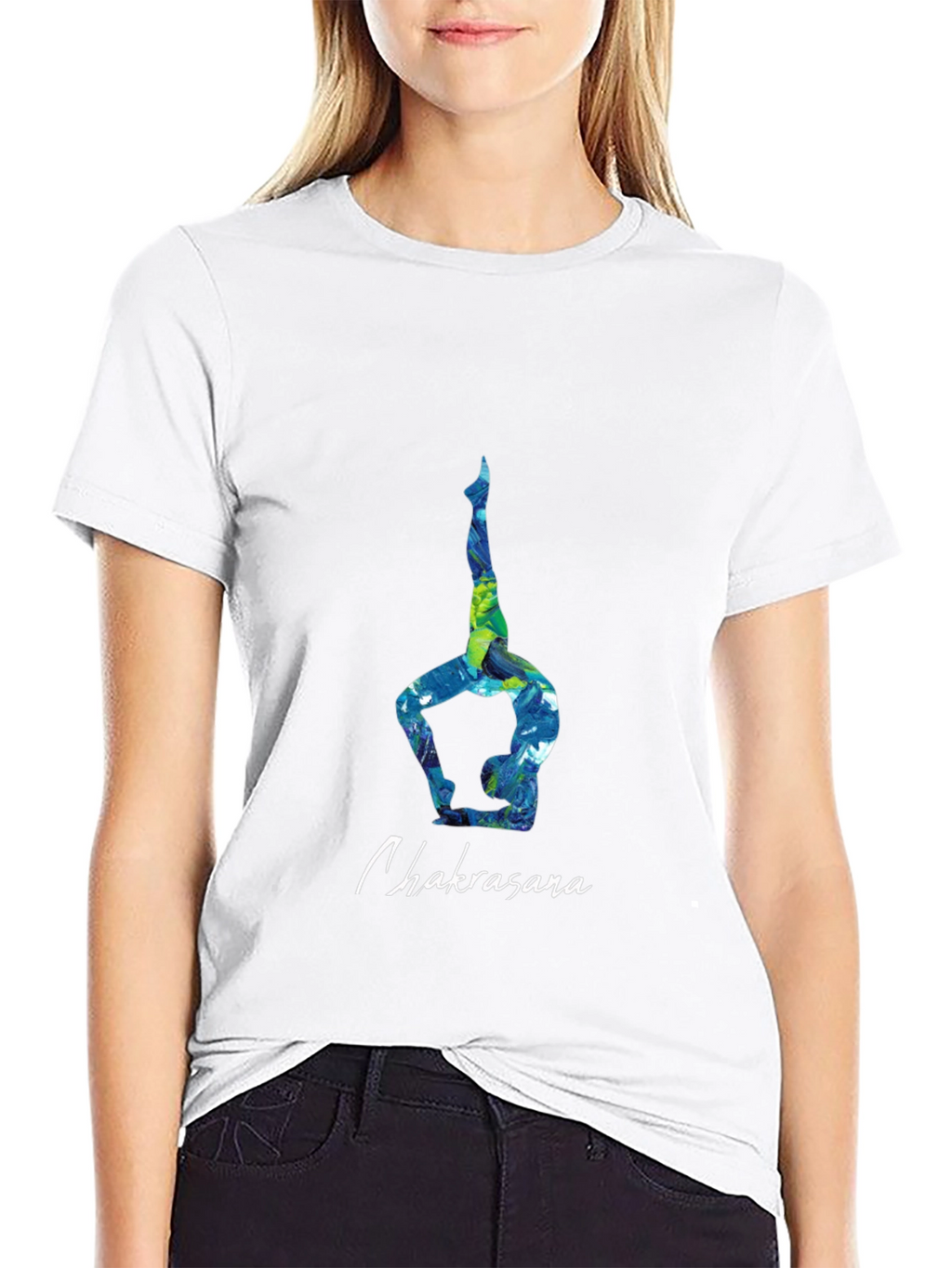 Chakrasana Yoga Pose Graphic Tee