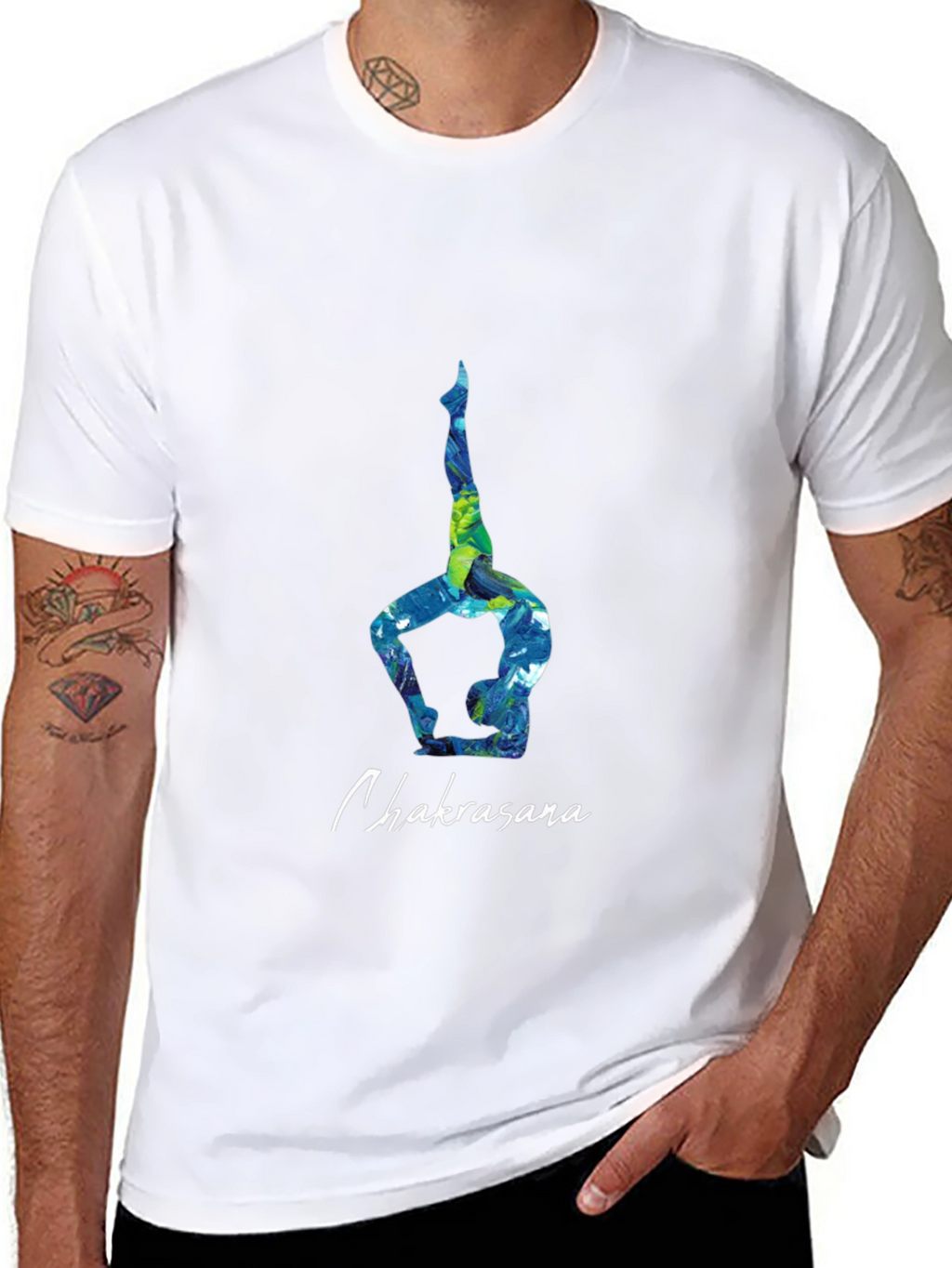 Chakrasana Yoga Pose Graphic Tee