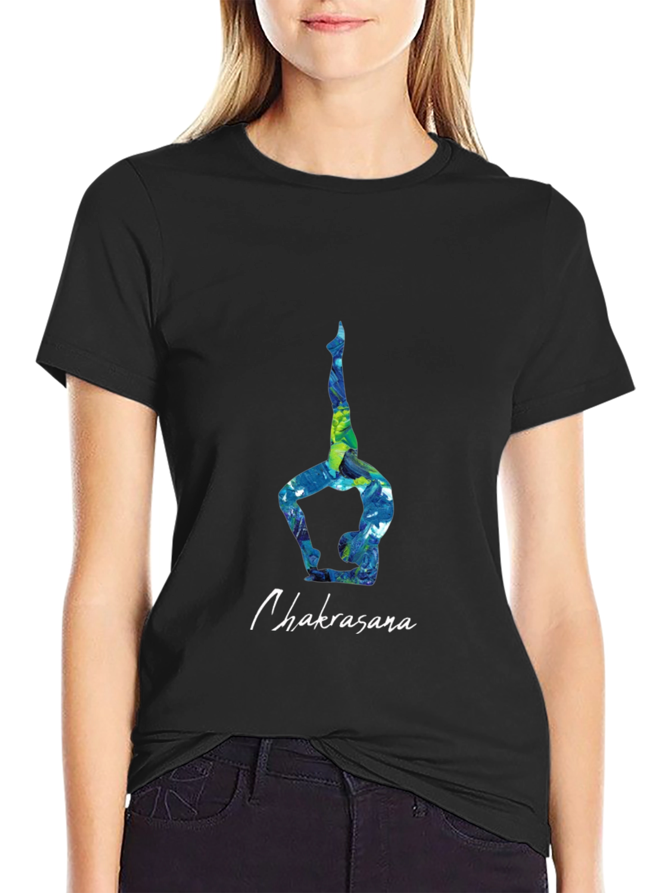 Chakrasana Yoga Pose Graphic Tee