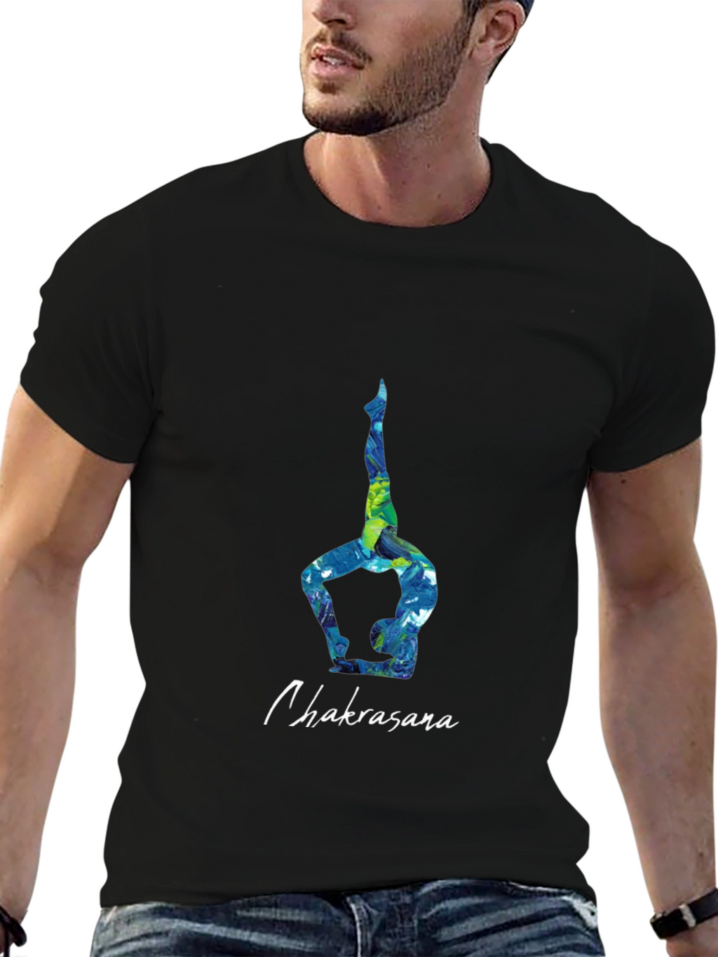 Chakrasana Yoga Pose Graphic Tee