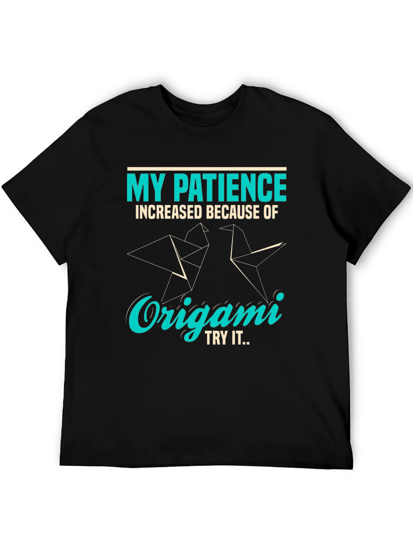 Origami Patience T-Shirt - Unique Graphic Tee
