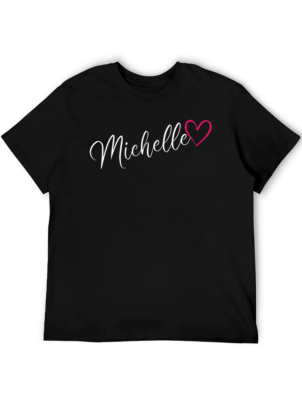 Michelle Heart T-Shirt - Personalized Name Tee