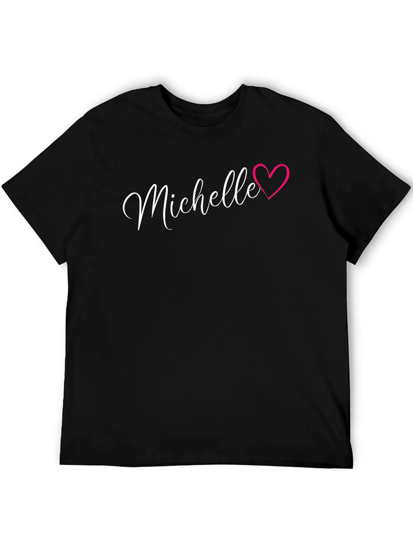 Michelle Heart T-Shirt - Personalized Name Tee