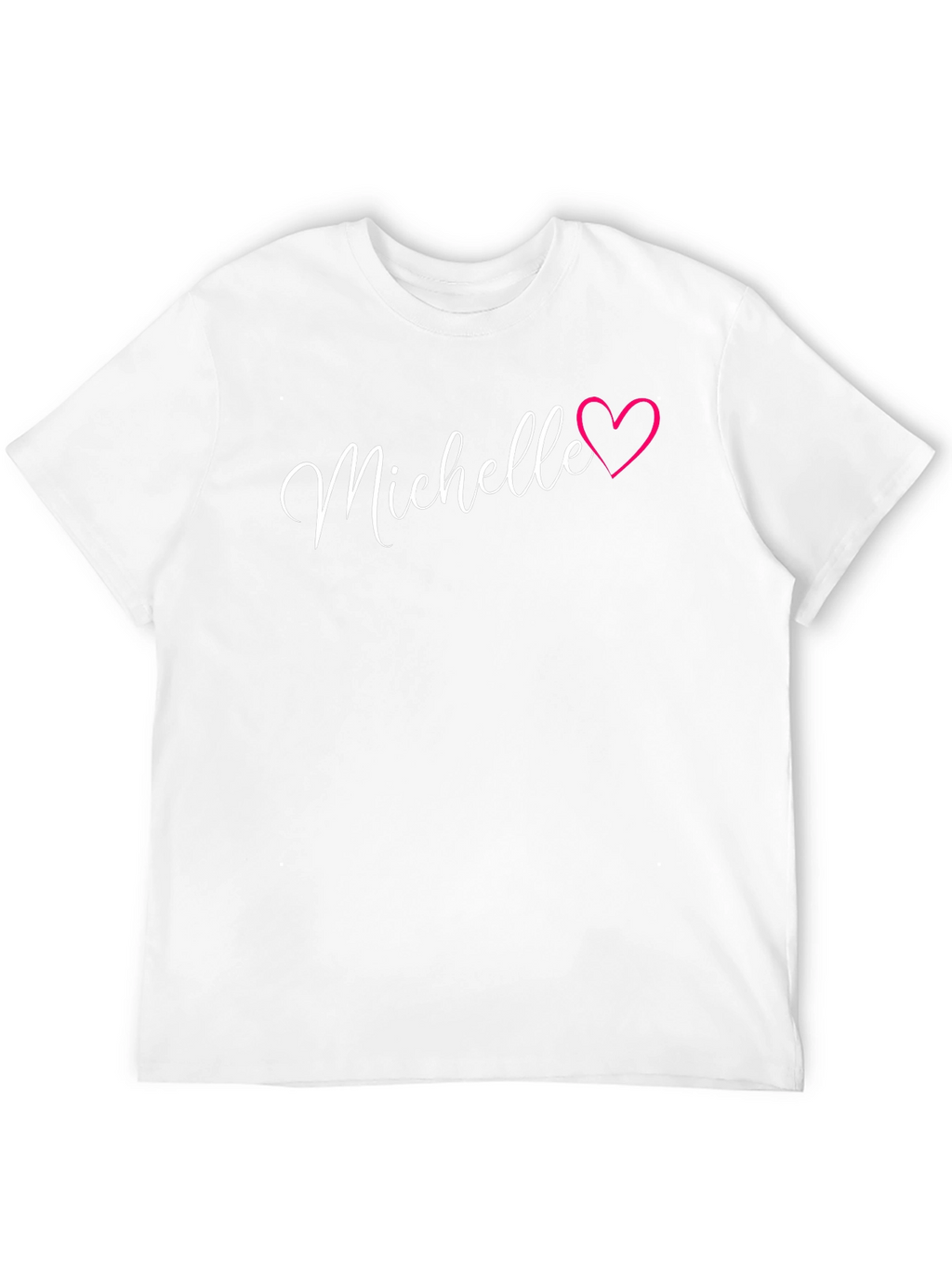 Michelle Heart T-Shirt - Personalized Name Tee