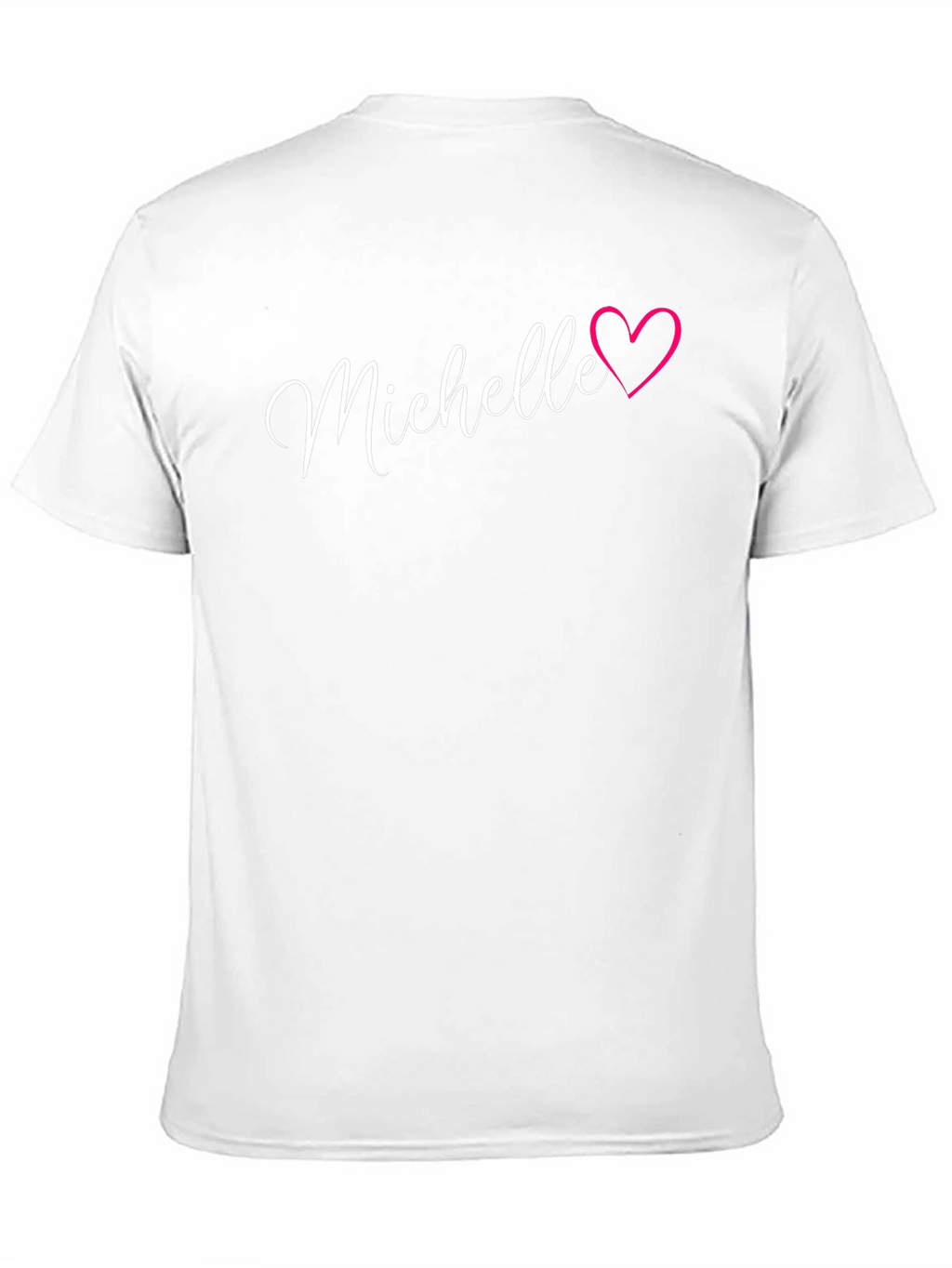 Michelle Heart T-Shirt - Personalized Name Tee