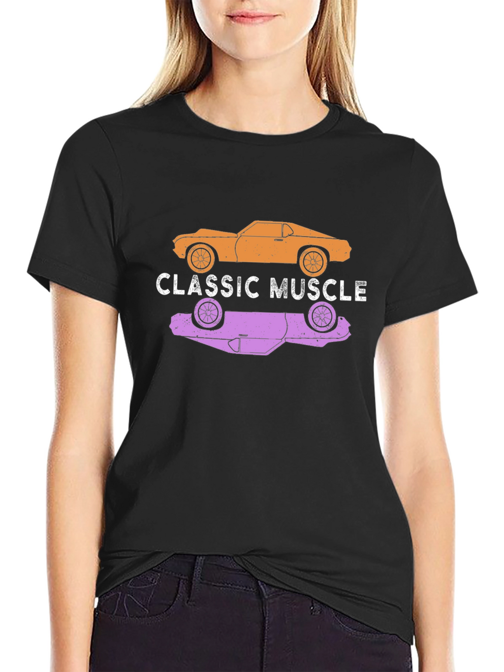 Classic Muscle Car T-Shirt - Black