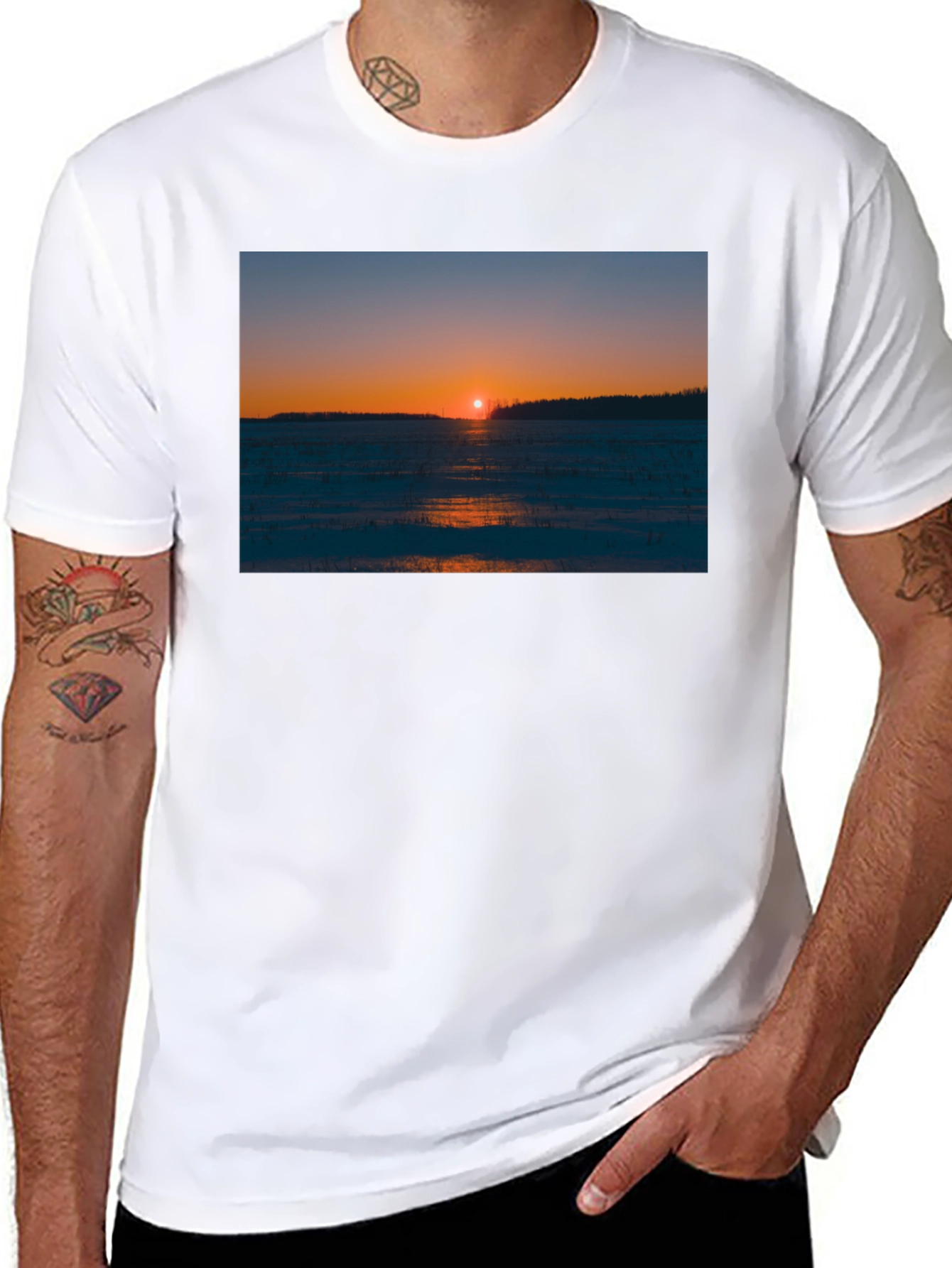Scenic Sunset Graphic Tee