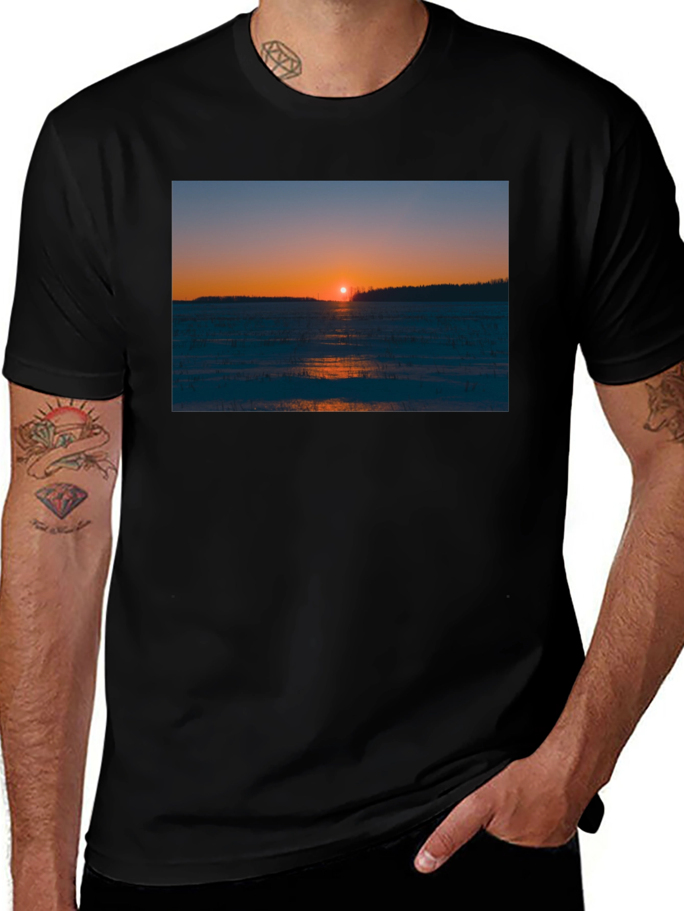 Scenic Sunset Graphic Tee
