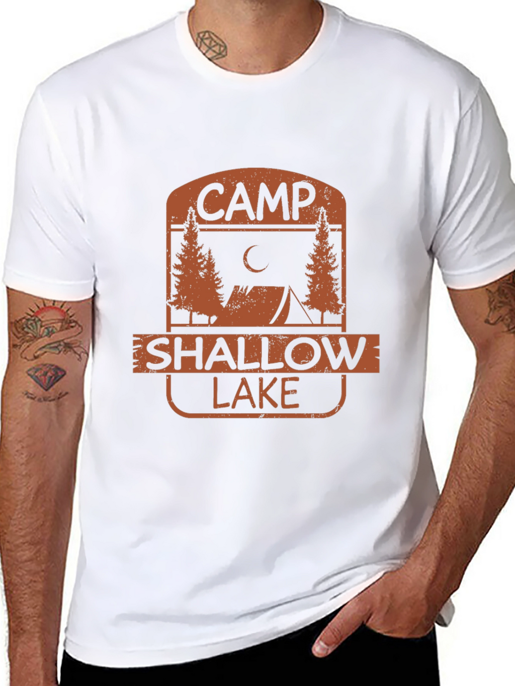 Camp Shallow Lake Graphic T-Shirt