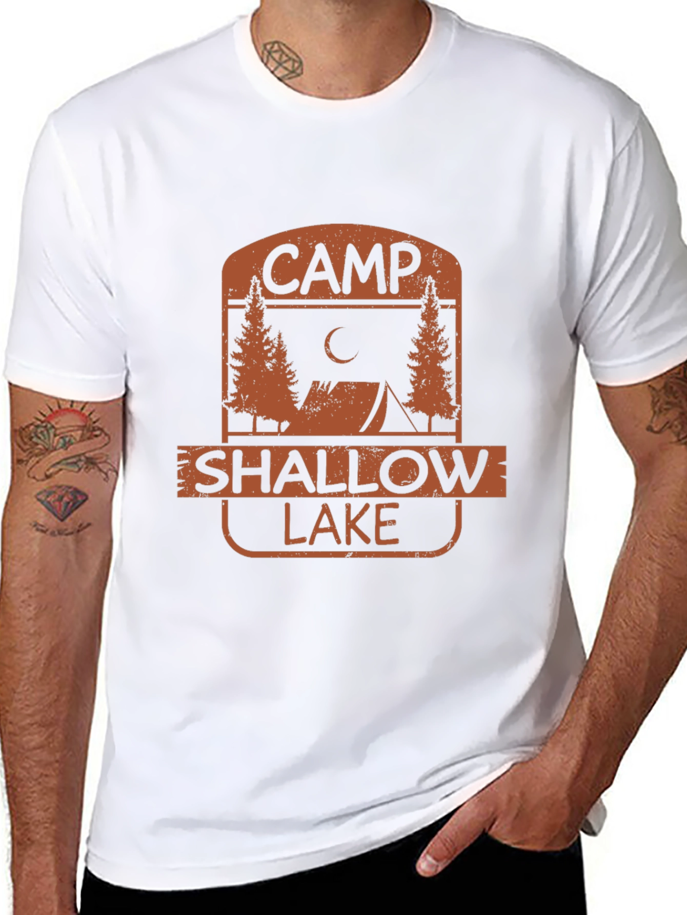Camp Shallow Lake Graphic T-Shirt