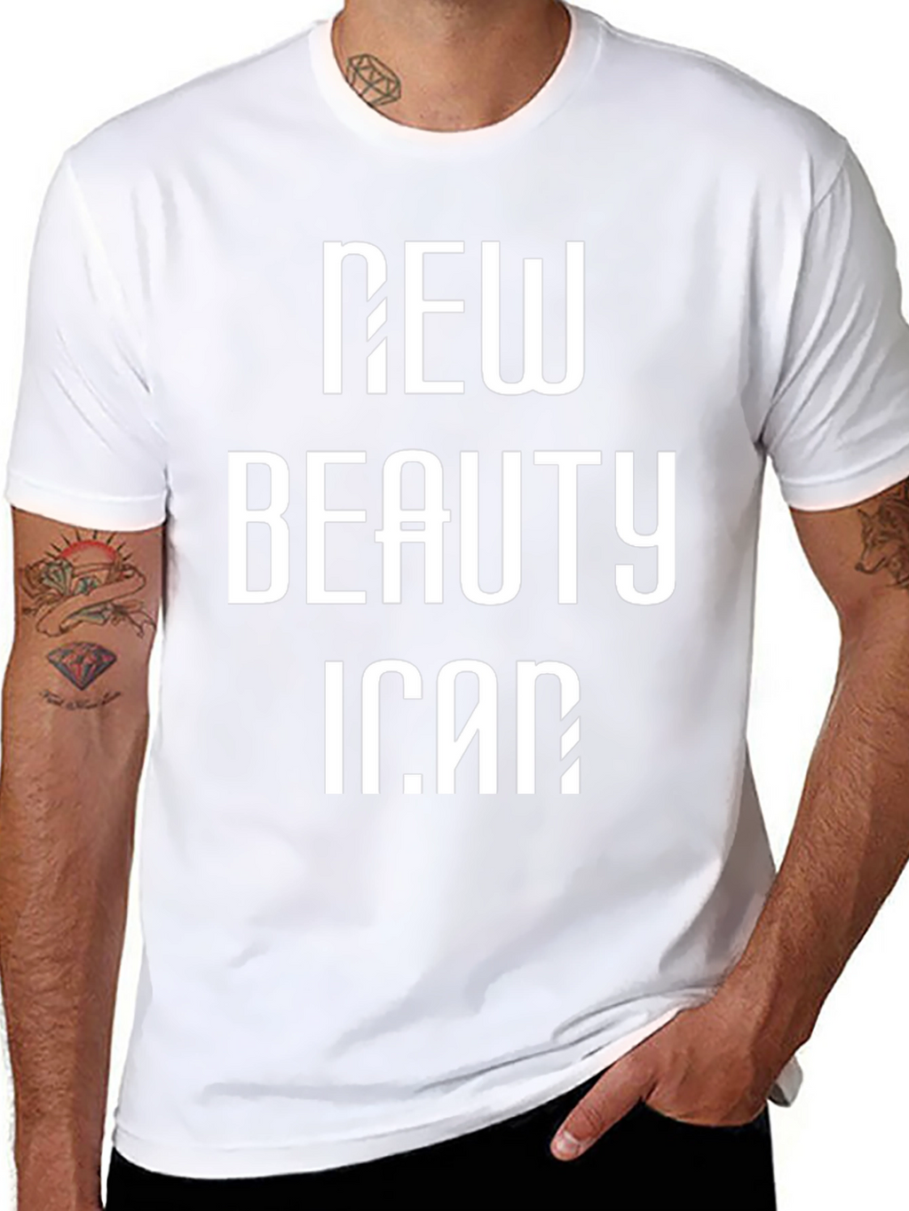 New Beauty Icon Black Graphic Tee