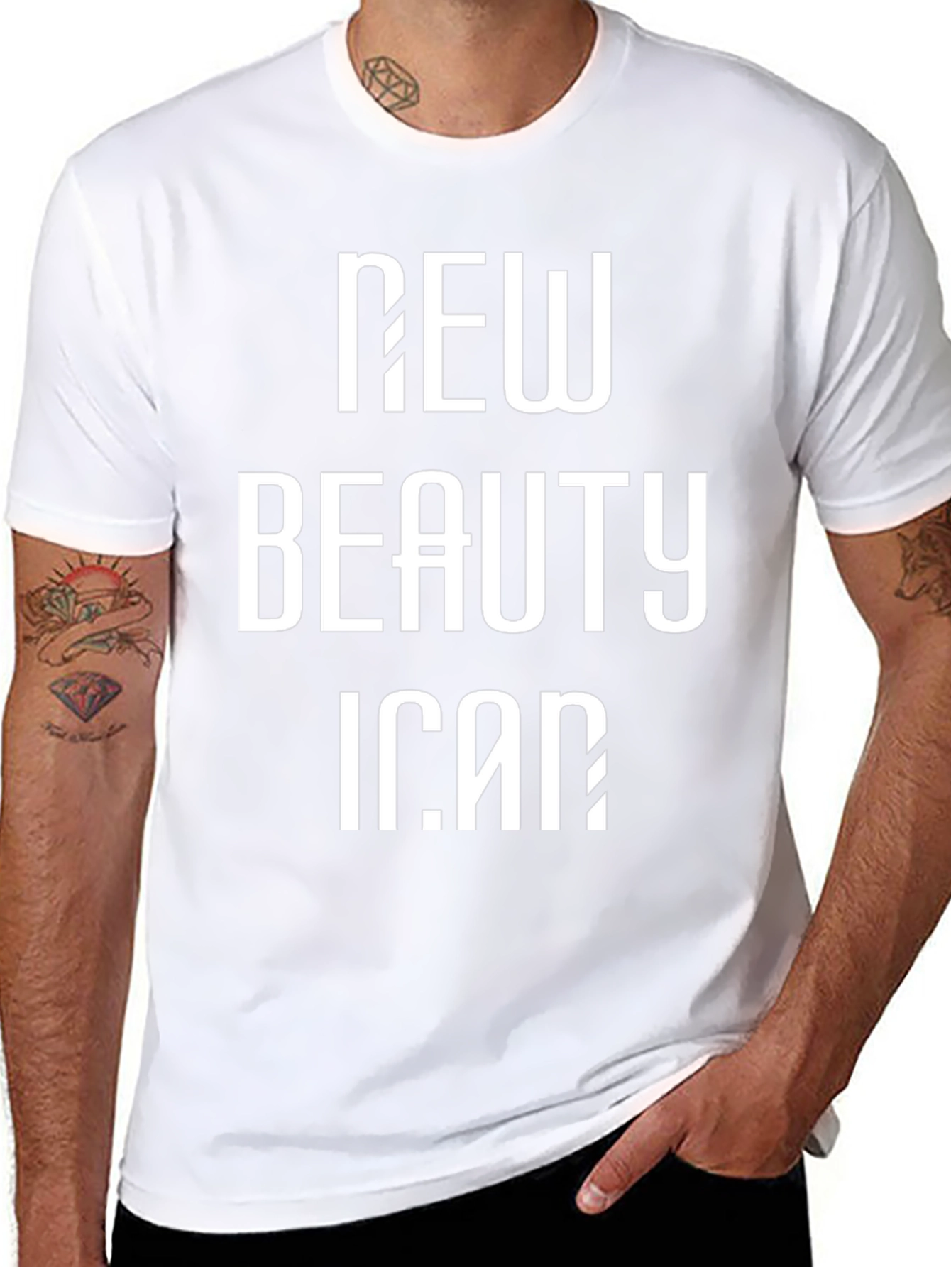 New Beauty Icon Black Graphic Tee