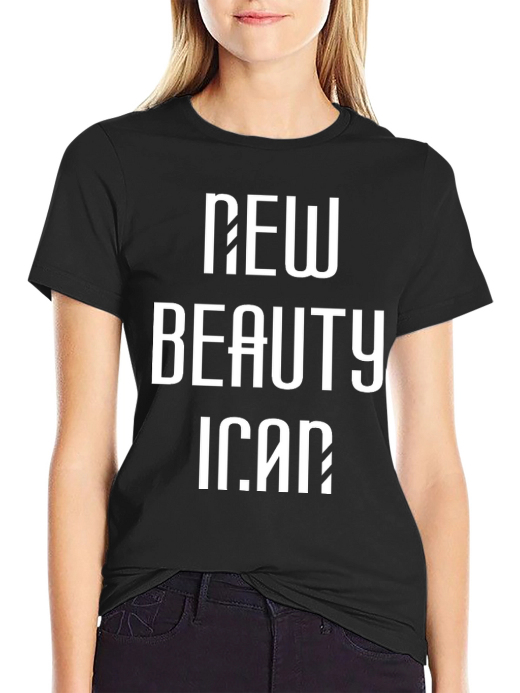 New Beauty Icon Black Graphic Tee
