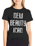 New Beauty Icon Black Graphic Tee
