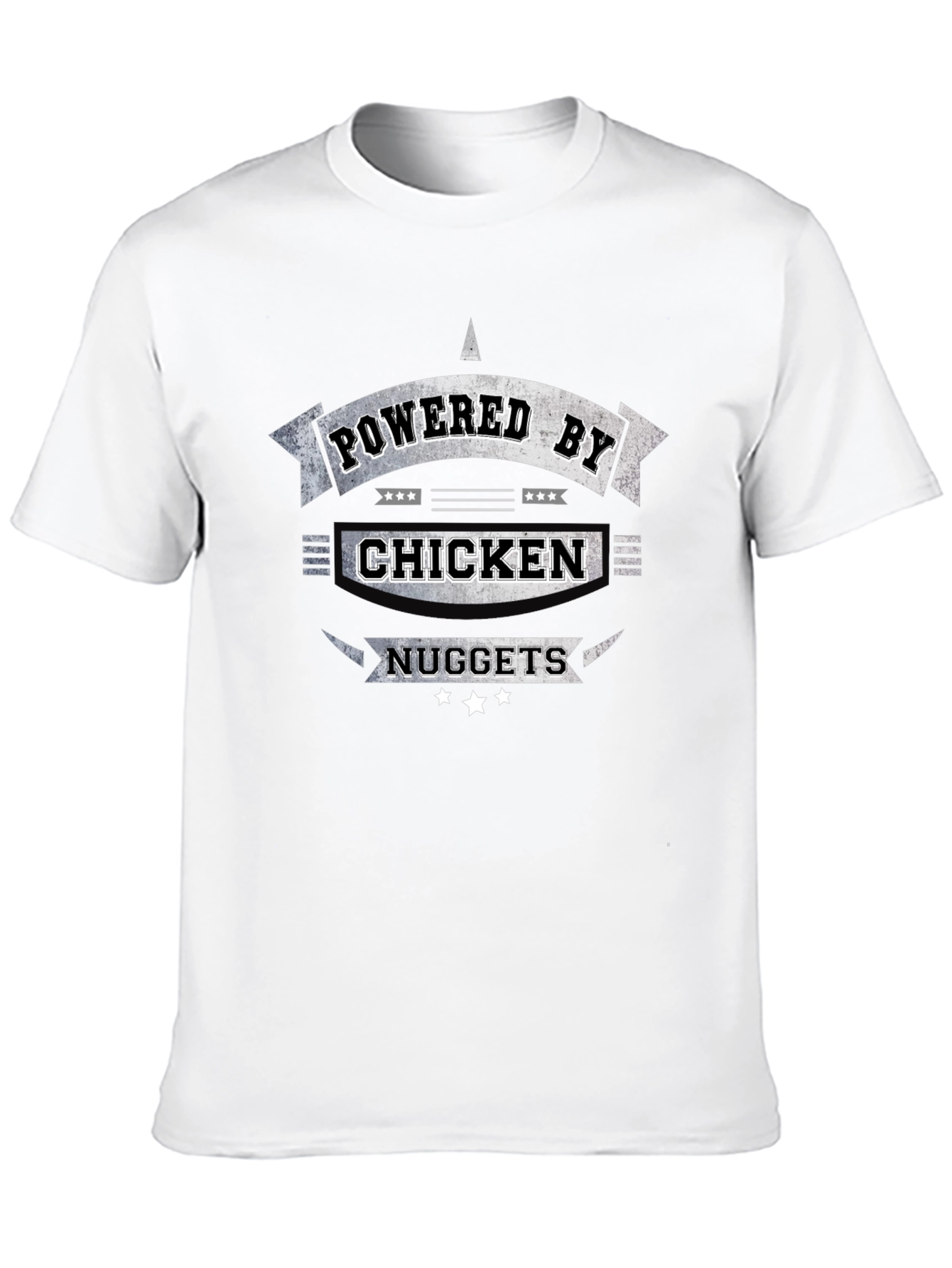 Chicken Nuggets Powered Funny T-Shirt