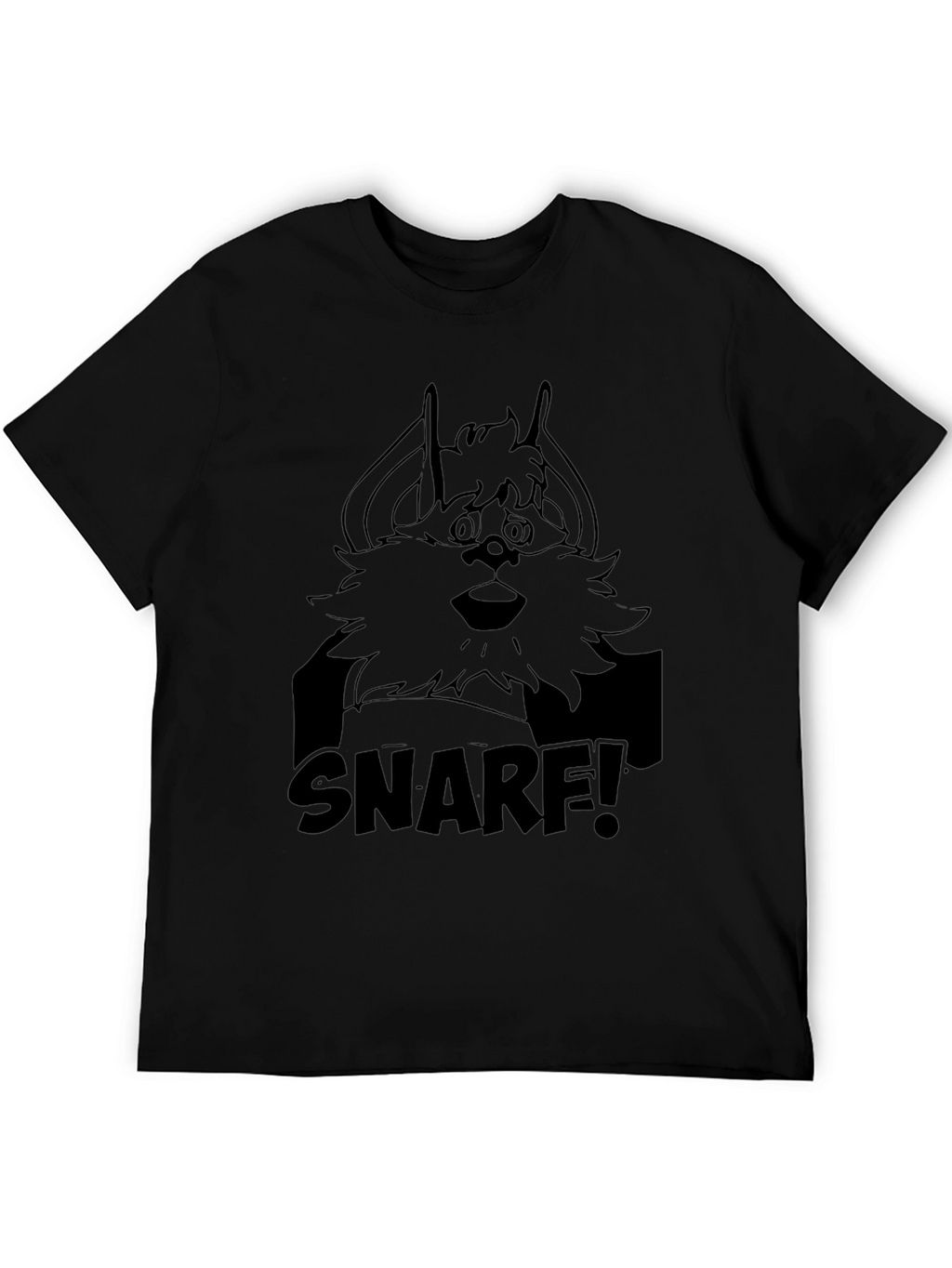 Snarf! Black Cartoon T-Shirt