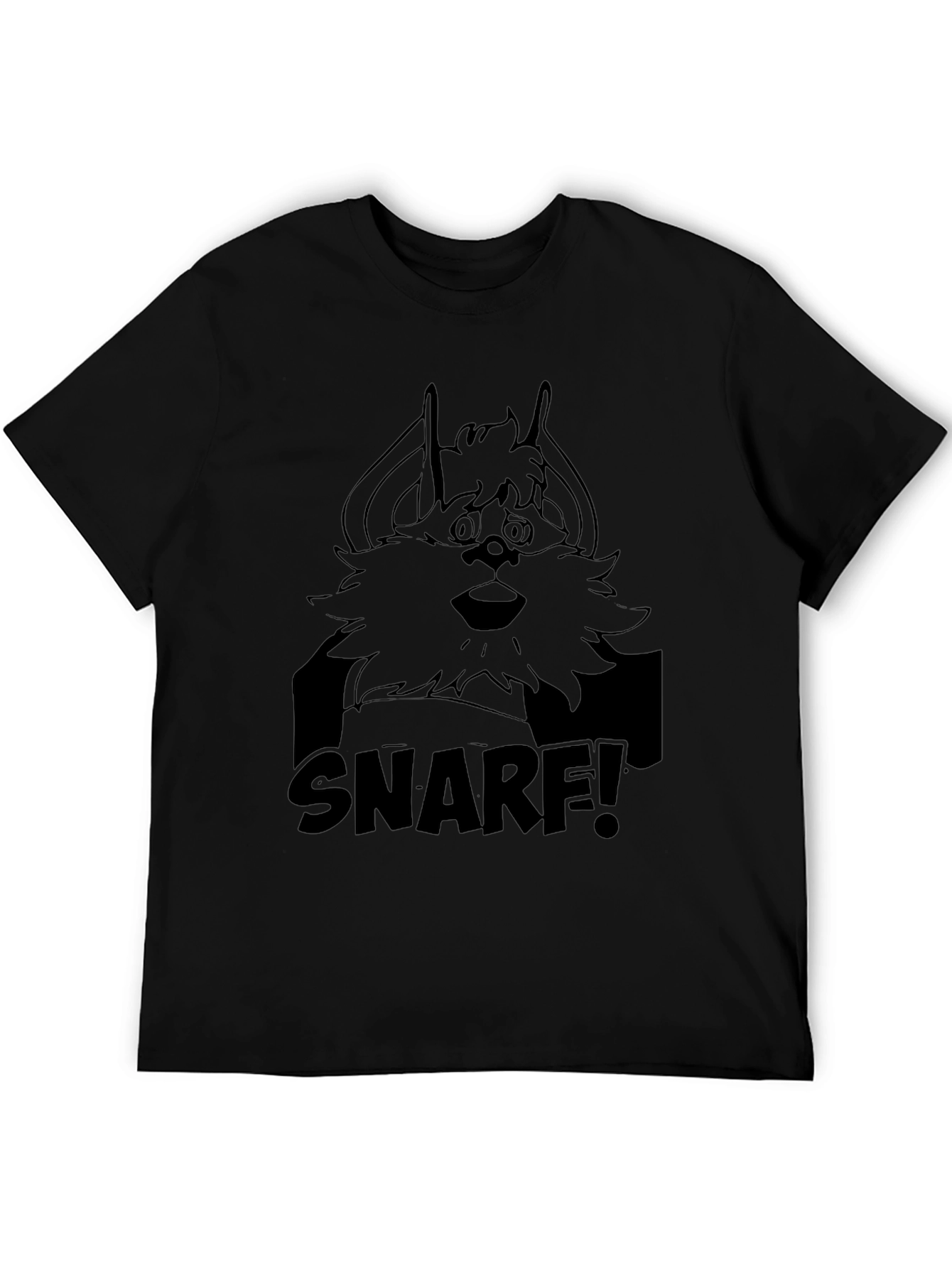 Snarf! Black Cartoon T-Shirt