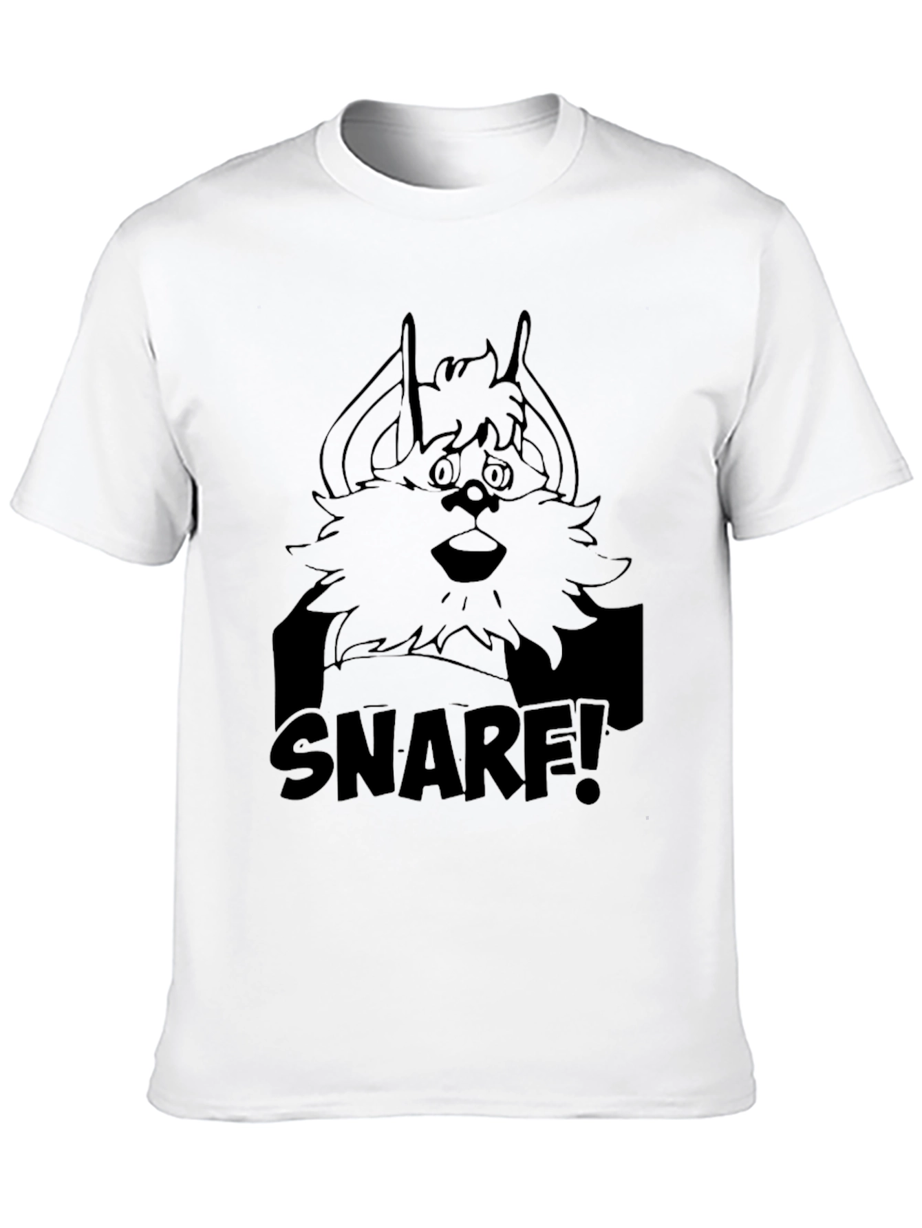 Snarf! Black Cartoon T-Shirt