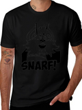 Snarf! Black Cartoon T-Shirt