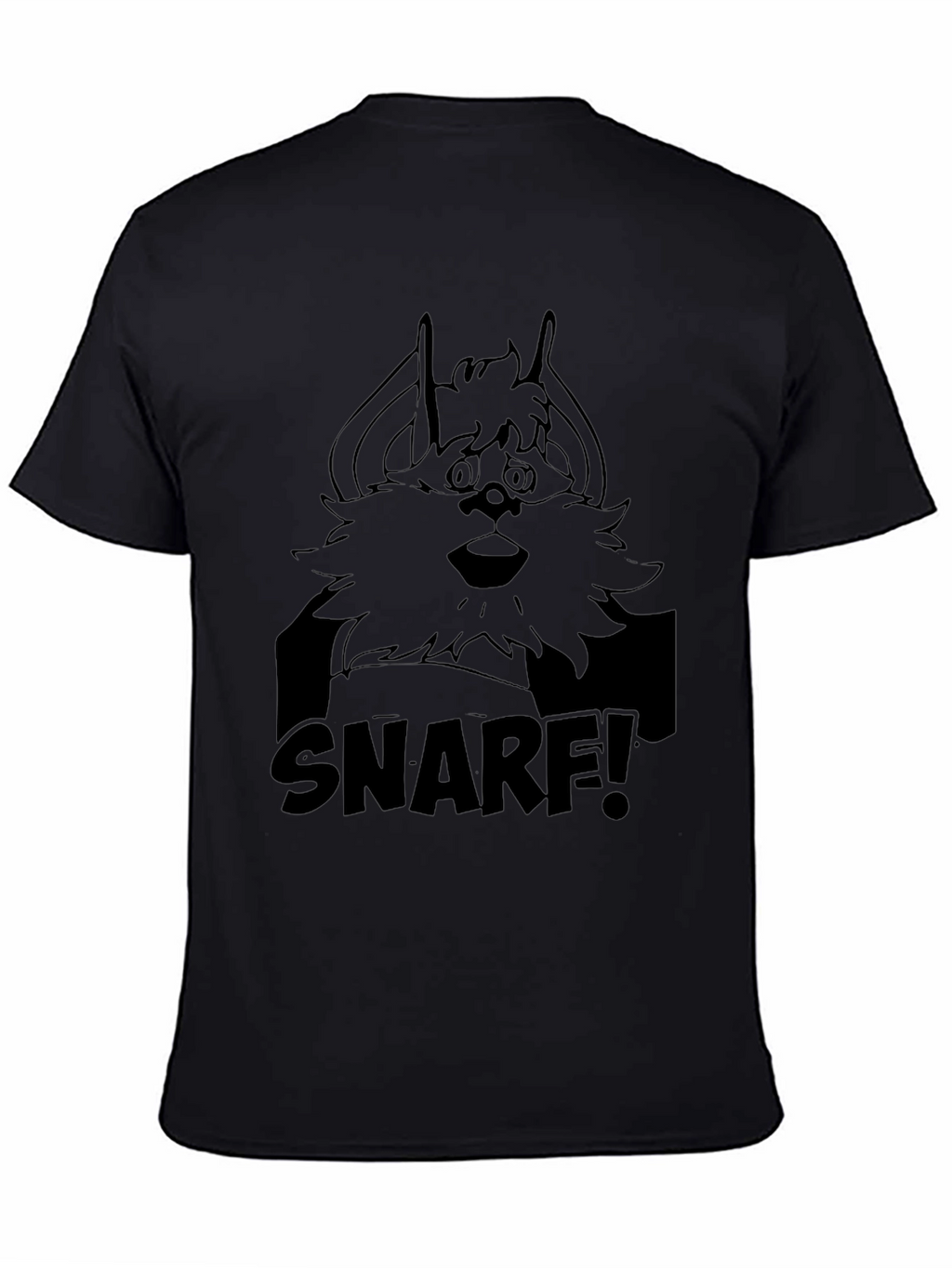 Snarf! Black Cartoon T-Shirt