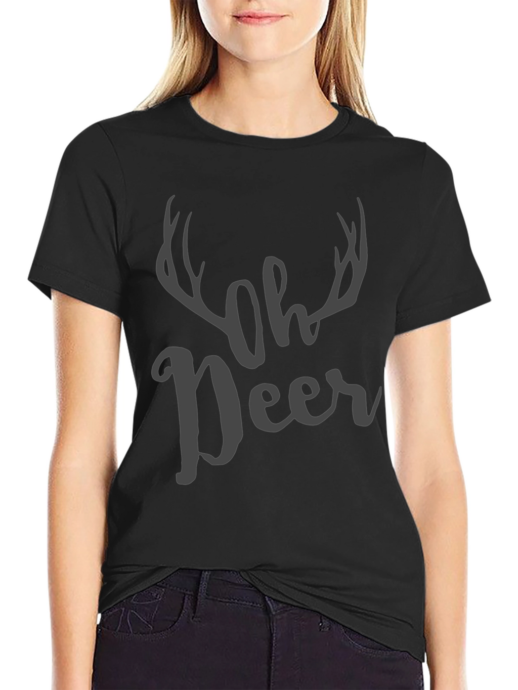 Oh Deer Graphic Print Mens T-Shirt