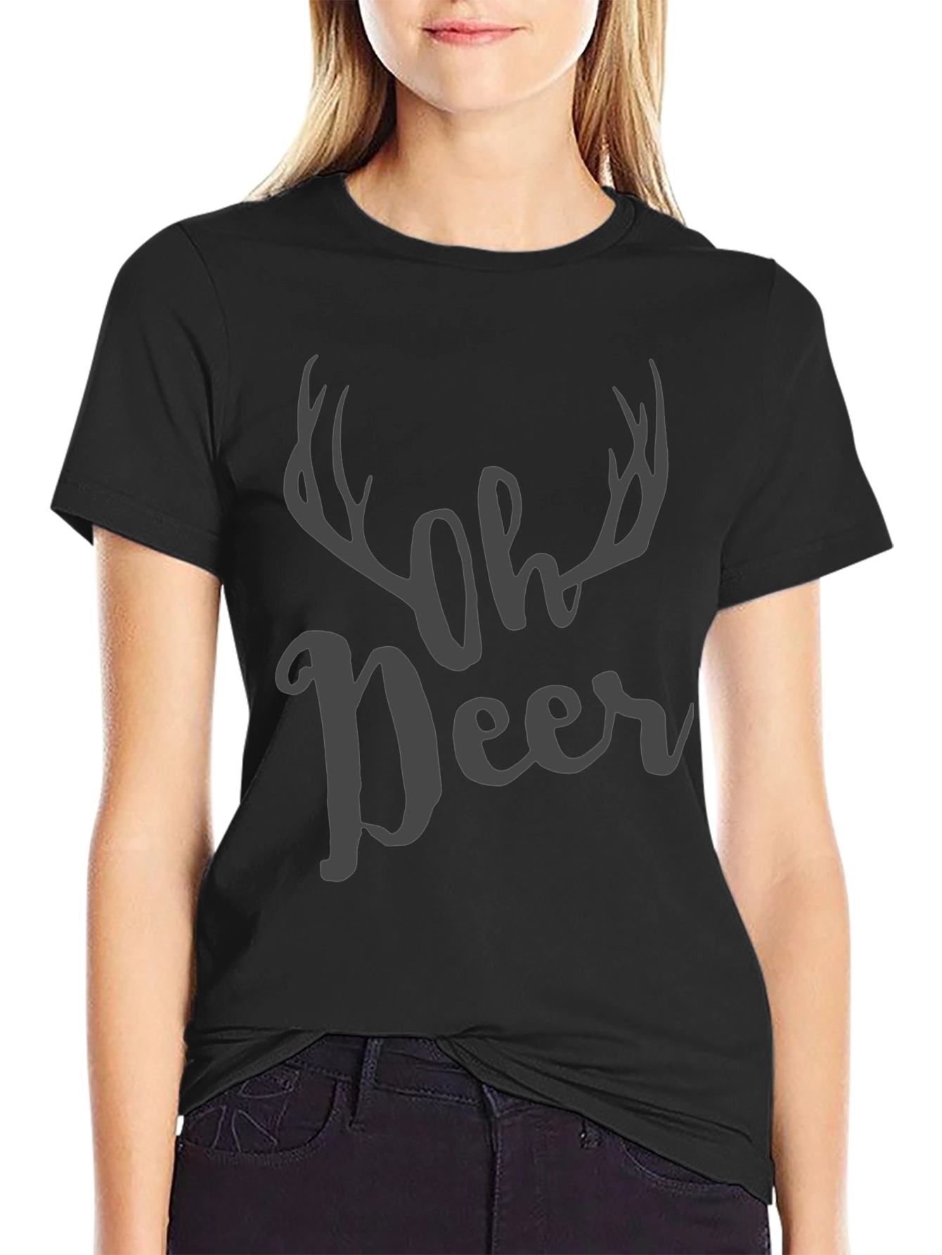 Oh Deer Graphic Print Mens T-Shirt