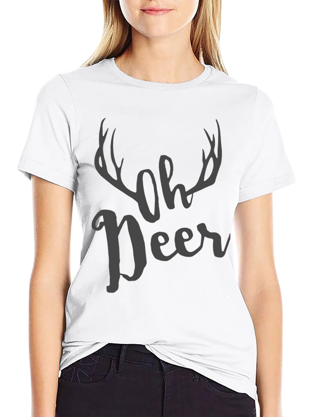Oh Deer Graphic Print Mens T-Shirt