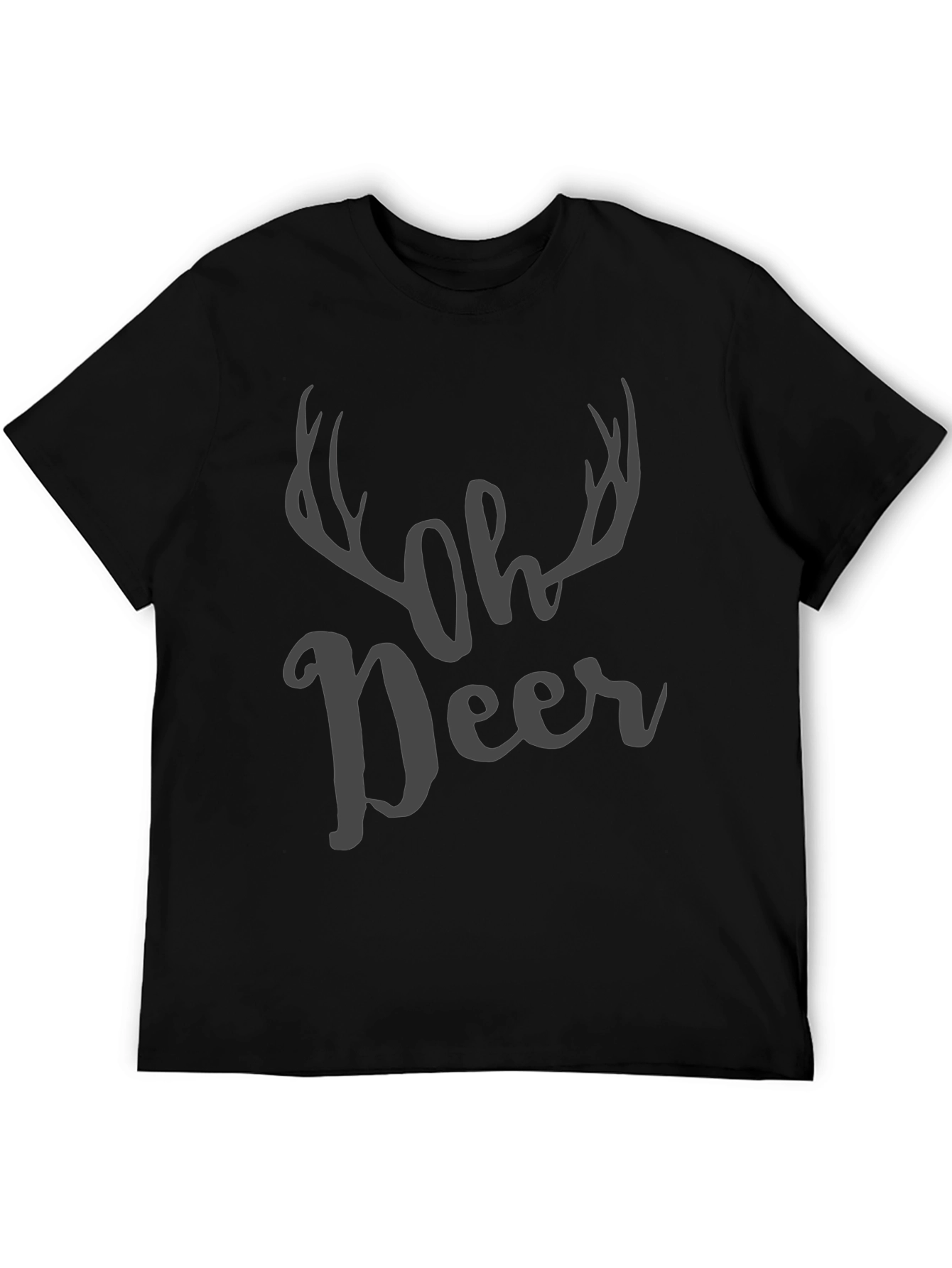 Oh Deer Graphic Print Mens T-Shirt