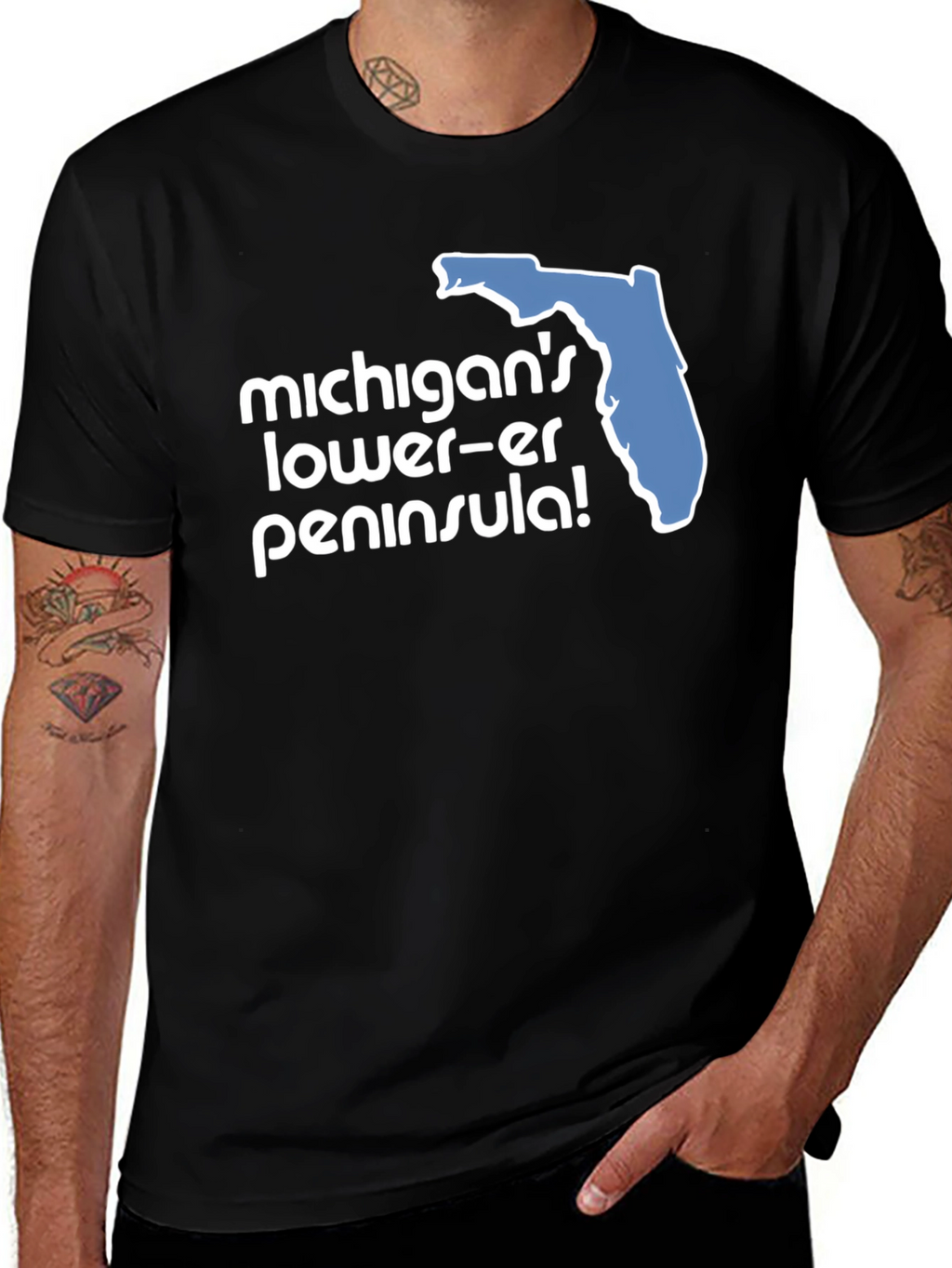 Michigans Lower-er Peninsula! Graphic T-Shirt